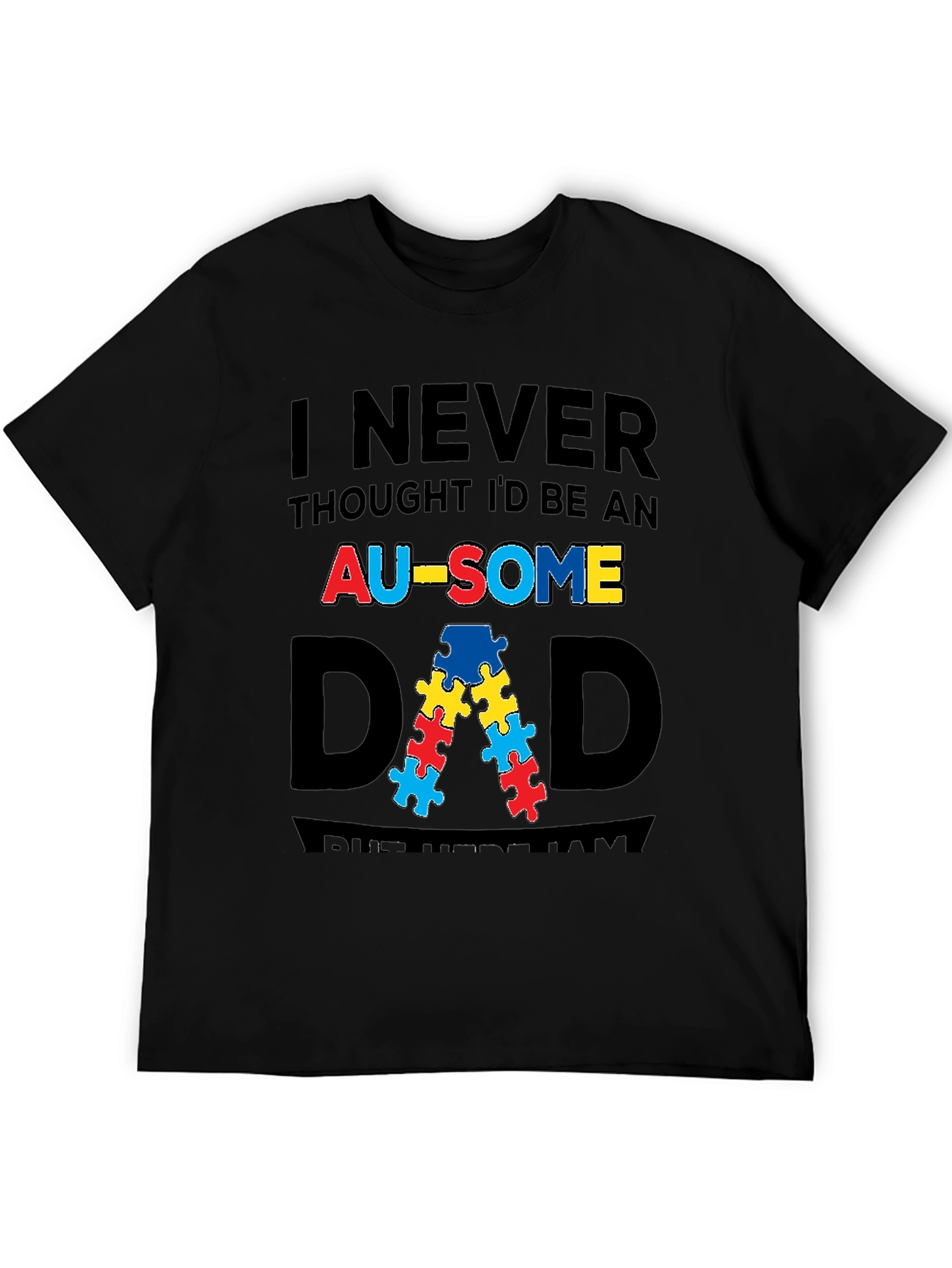 Awesome Autism Awareness Dad T-Shirt