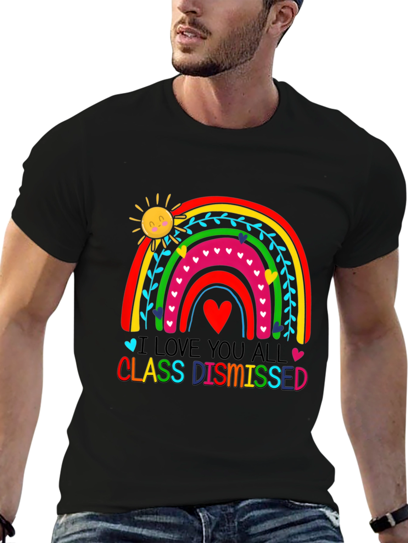 I Love You All Class Dismissed Black T-Shirt