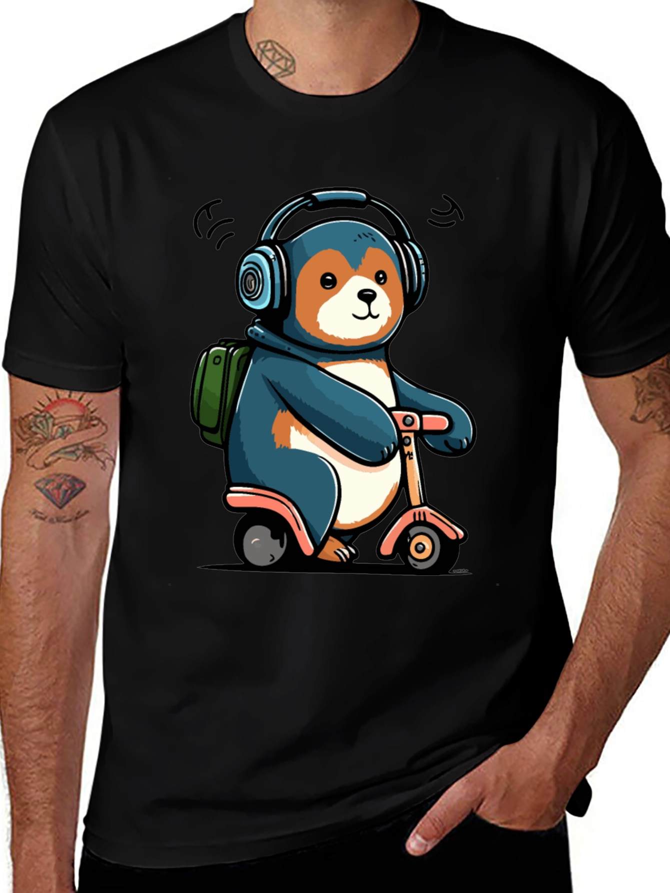 Cool Bear Scooter T-Shirt