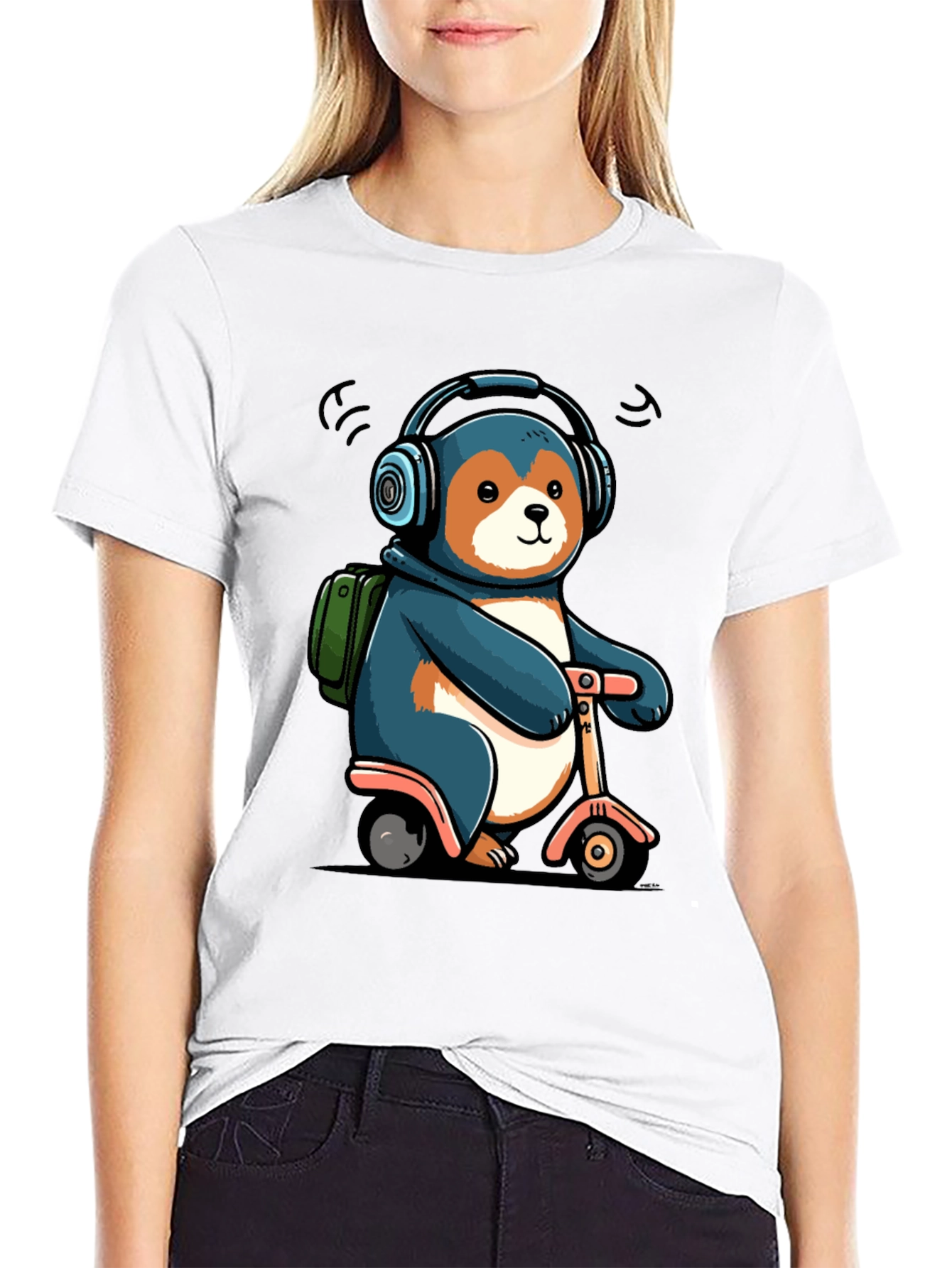 Cool Bear Scooter T-Shirt