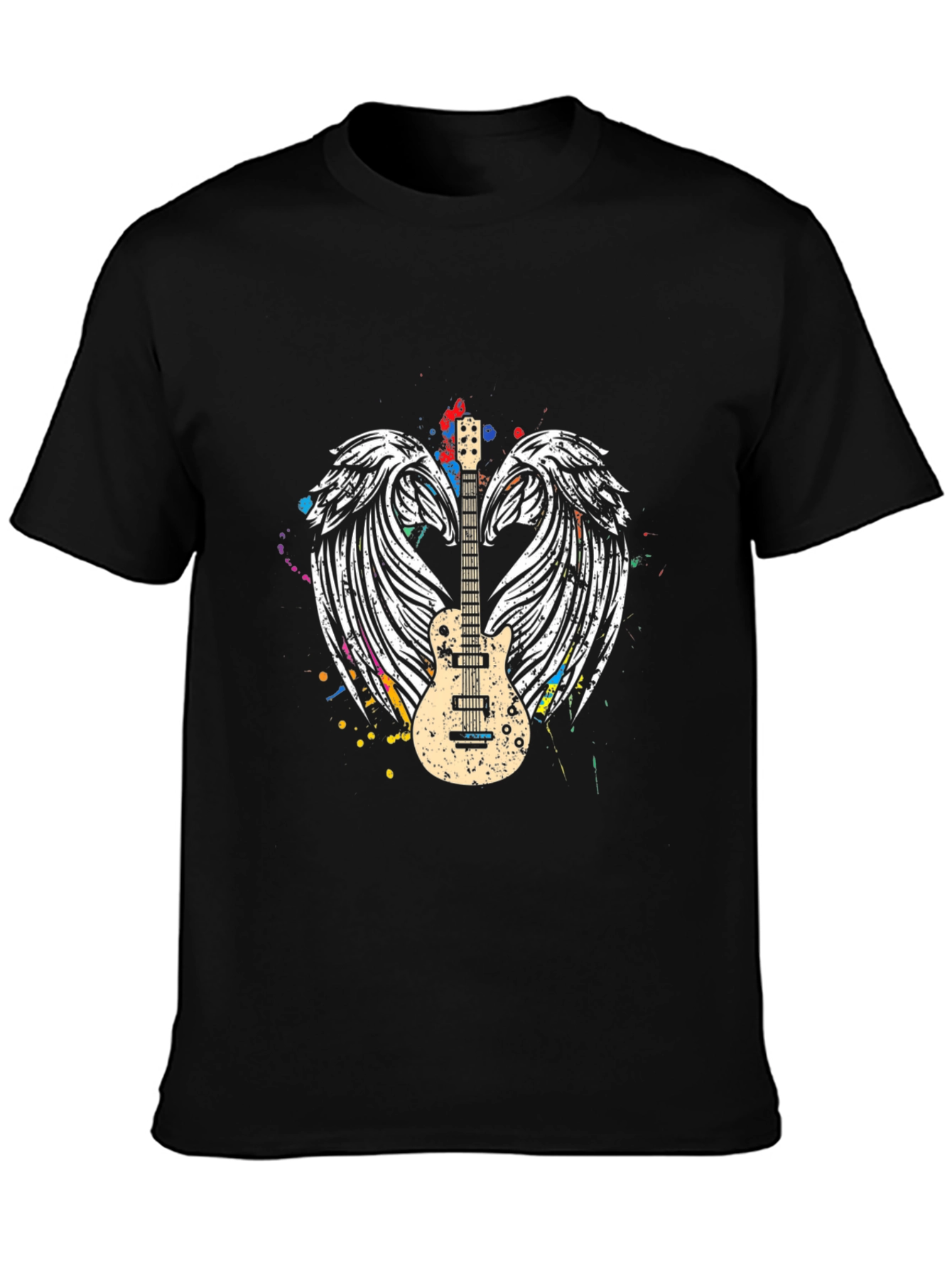 Guitar Wings Graphic Tee - Music Lover T-Shirt
