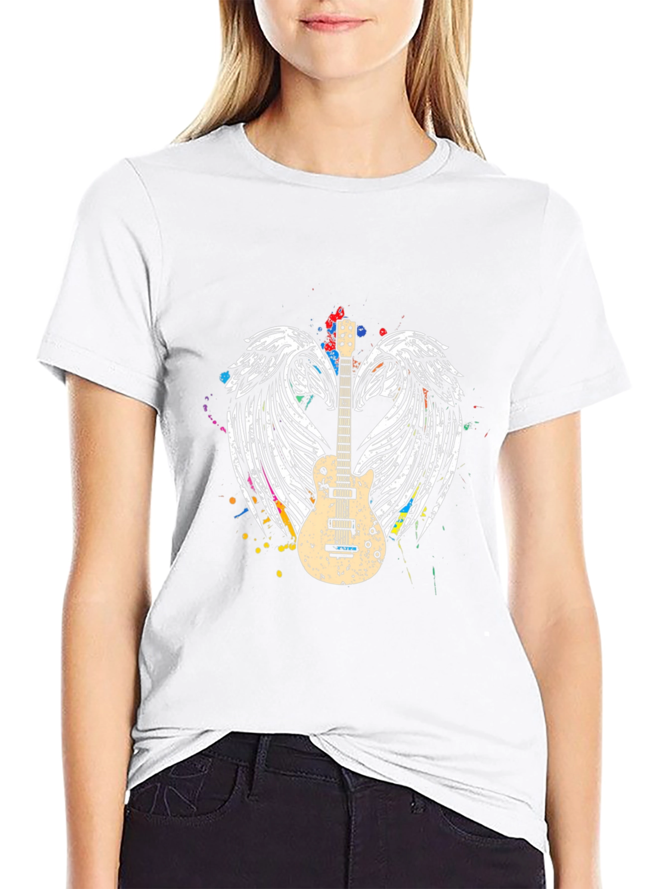 Guitar Wings Graphic Tee - Music Lover T-Shirt