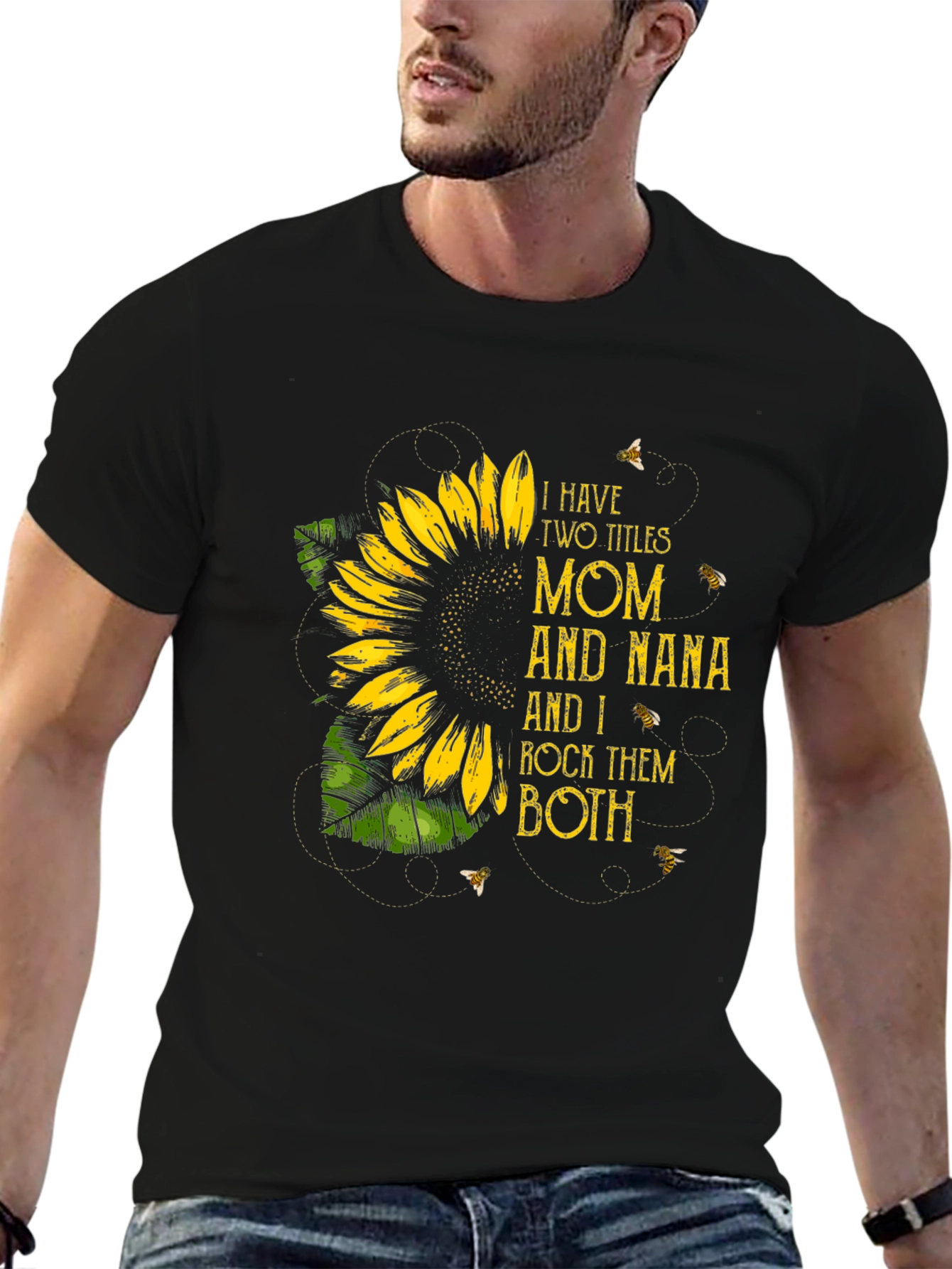 Mom and Nana Sunflower Graphic Tee