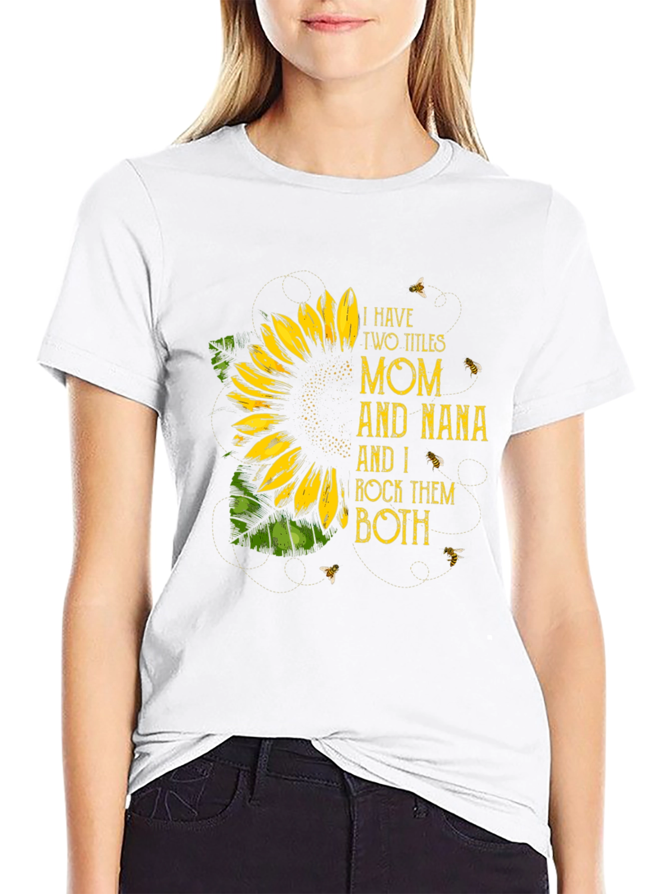 Mom and Nana Sunflower Graphic Tee