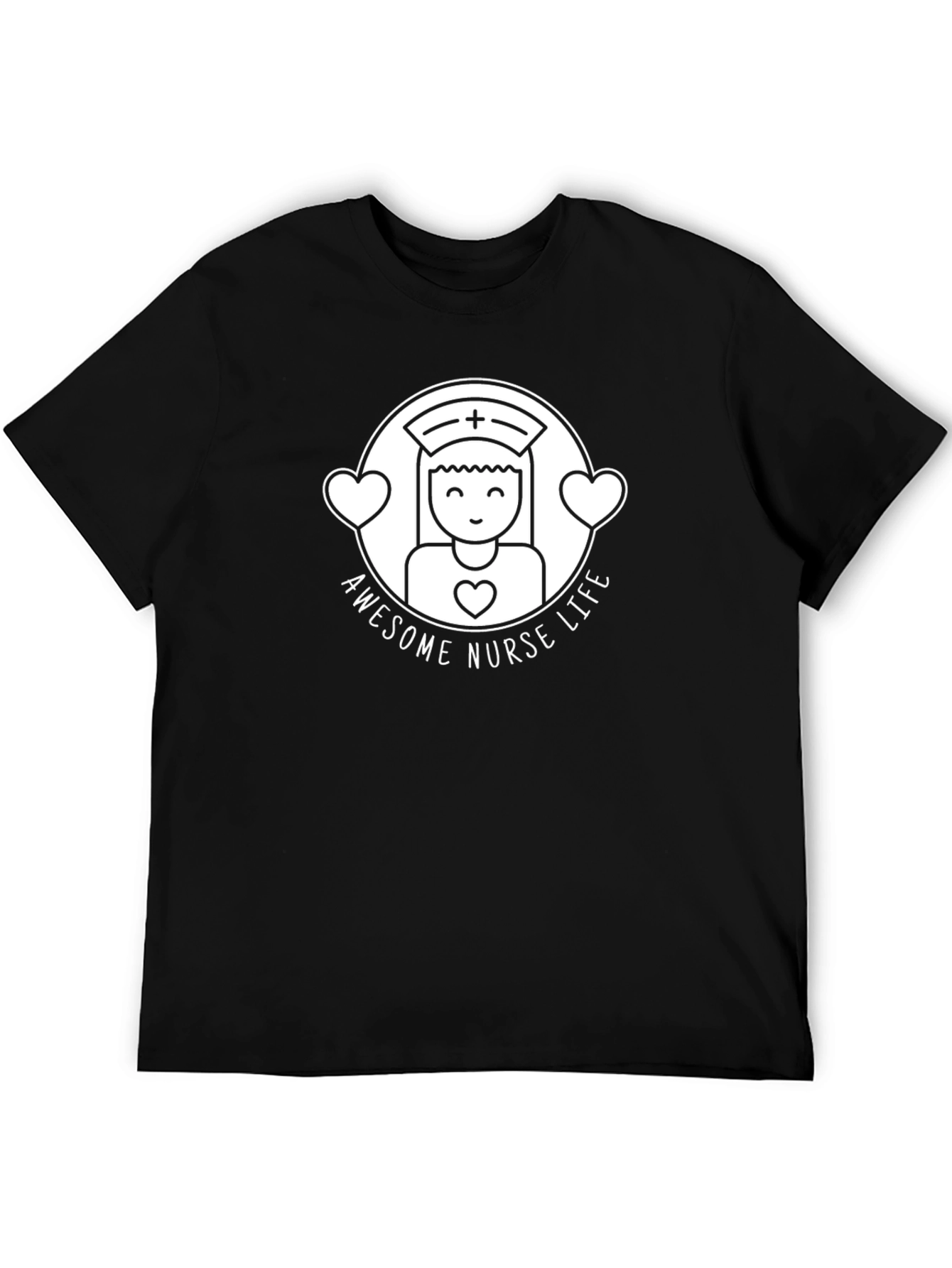 Awesome Nurse Life Black T-Shirt