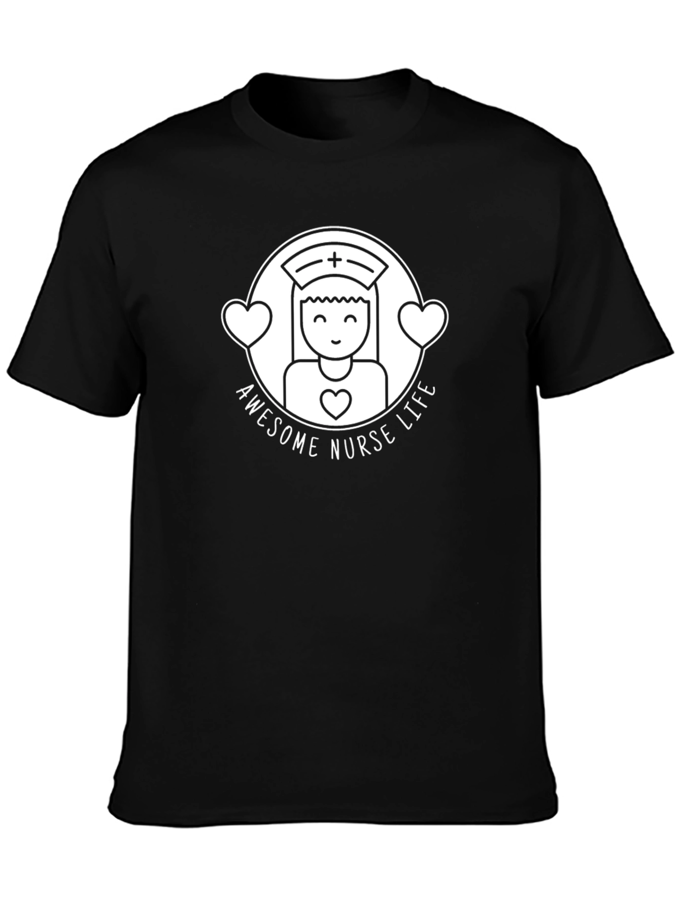 Awesome Nurse Life Black T-Shirt