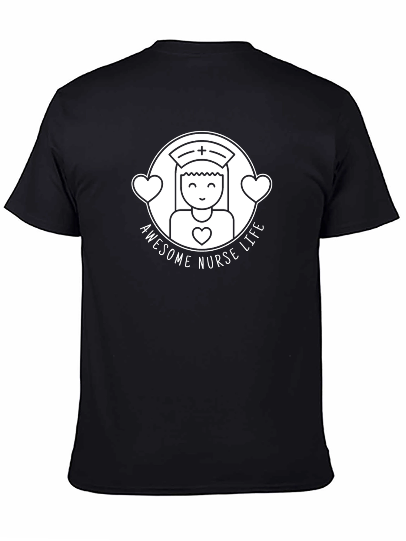 Awesome Nurse Life Black T-Shirt