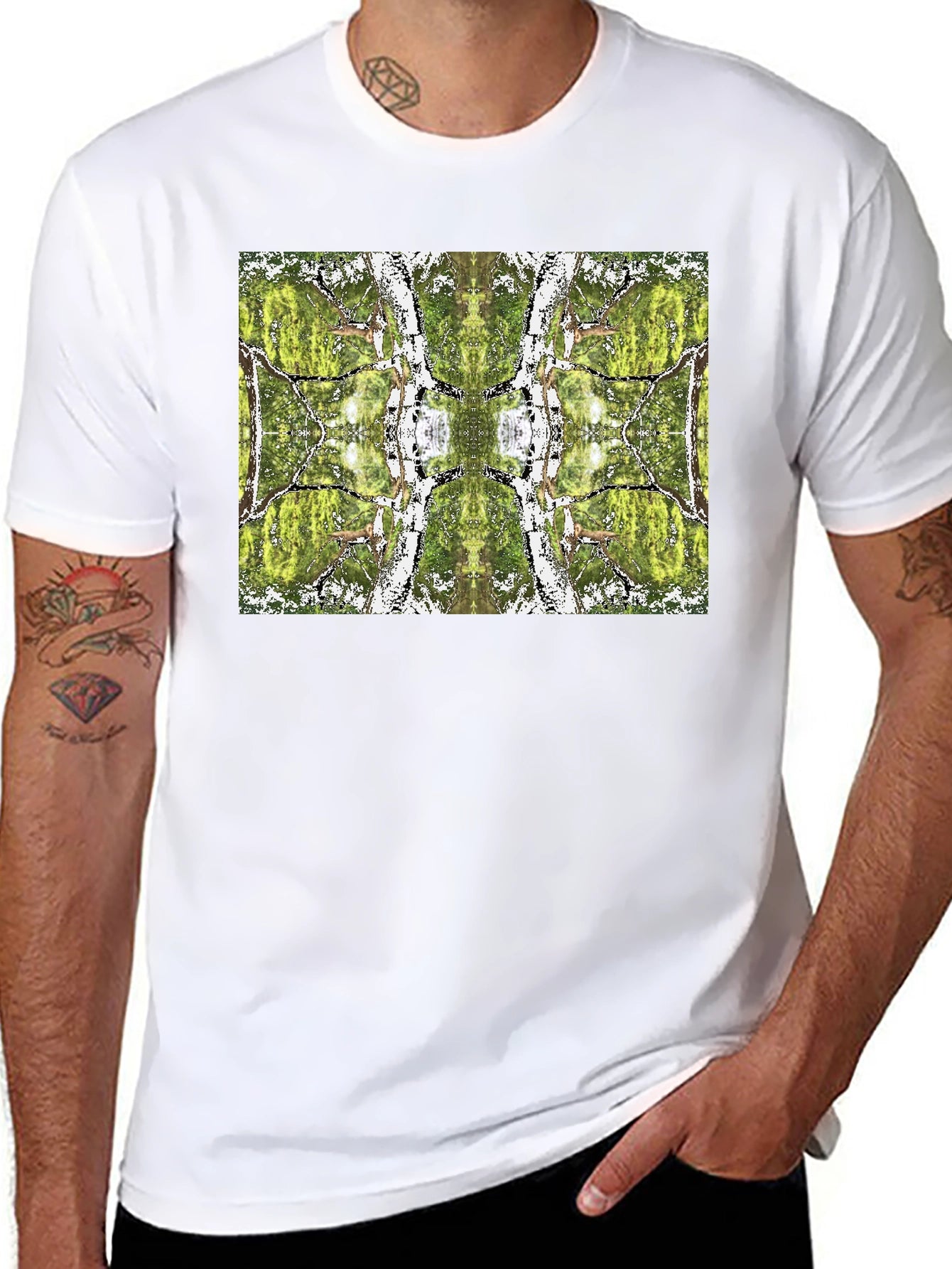 Nature Reflection Graphic Tee - Black