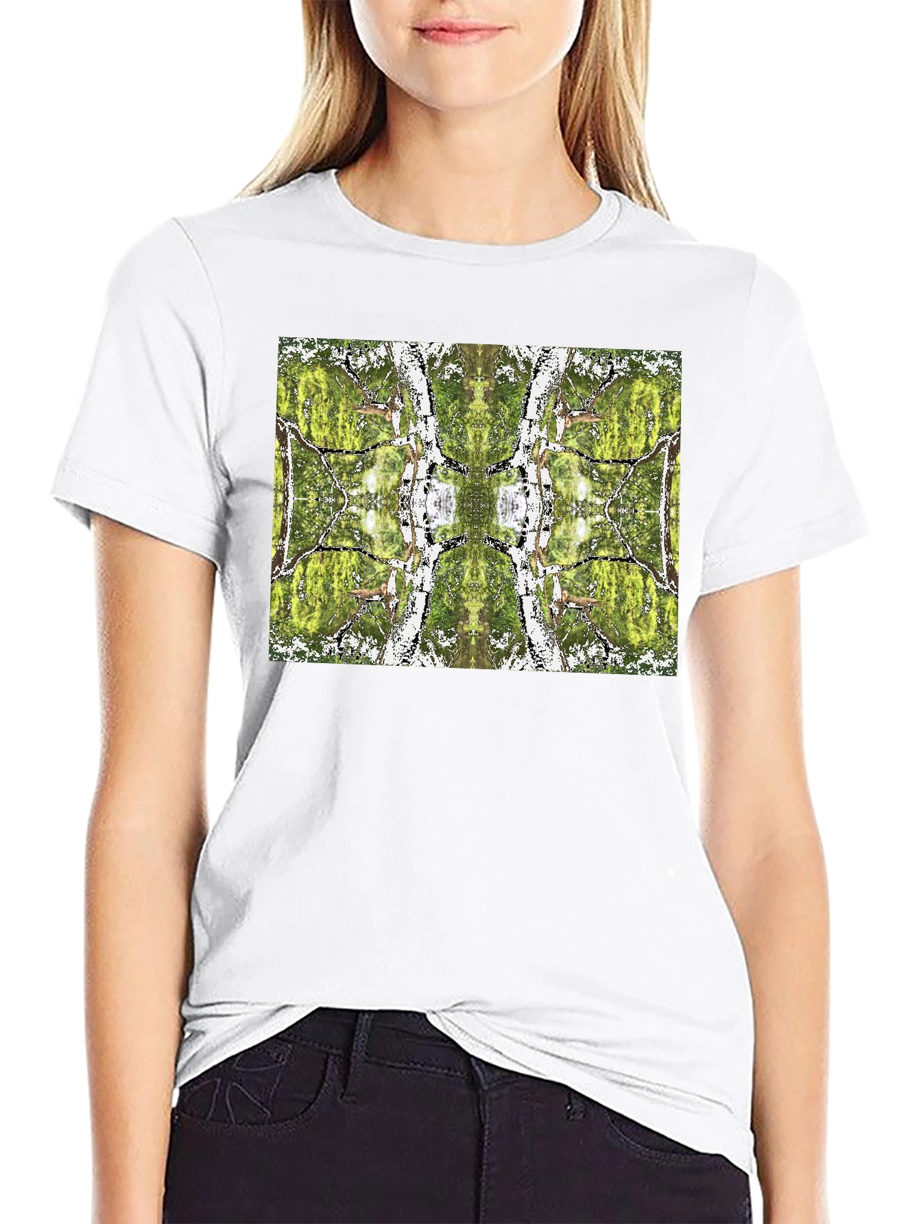 Nature Reflection Graphic Tee - Black