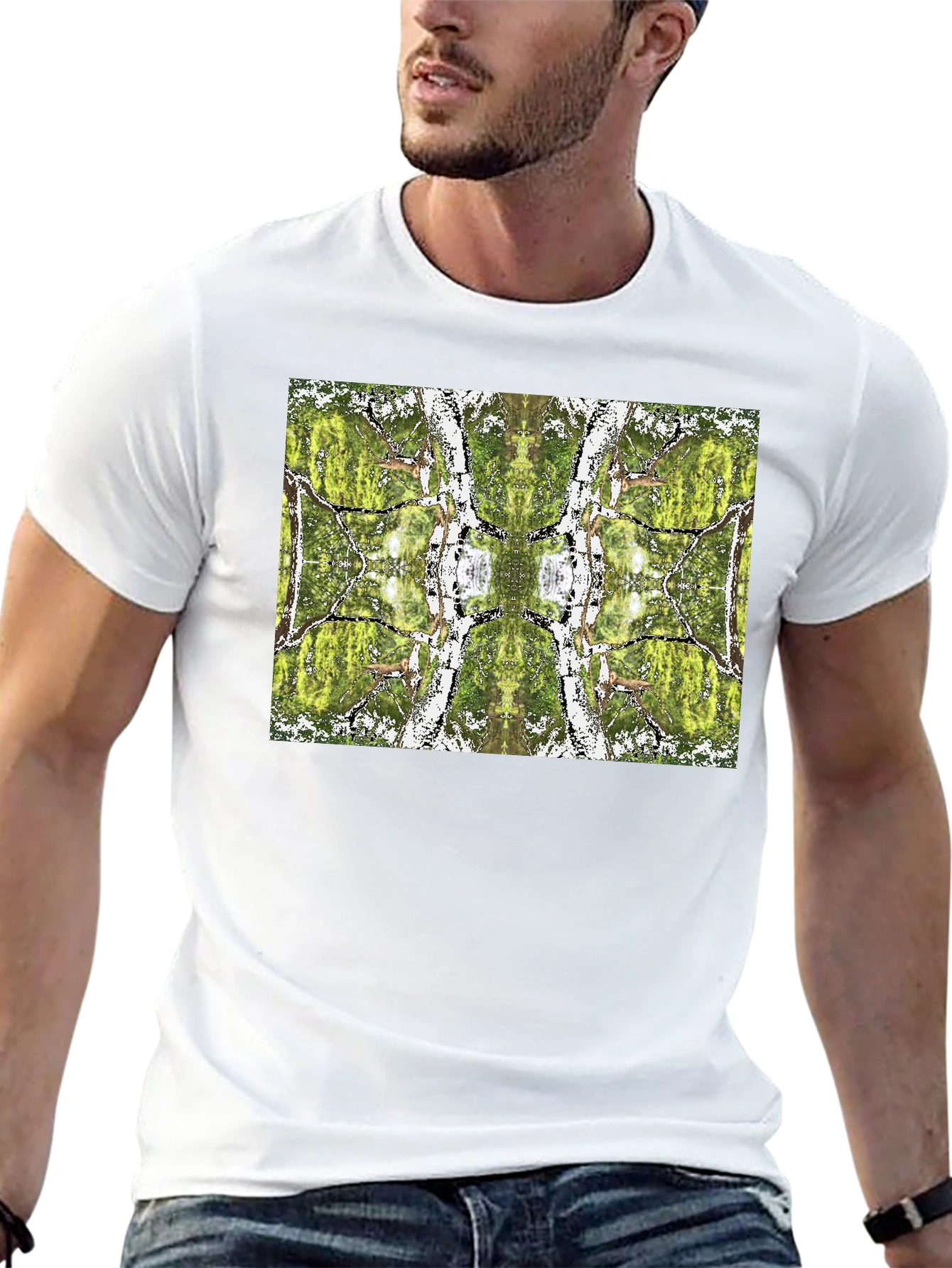 Nature Reflection Graphic Tee - Black