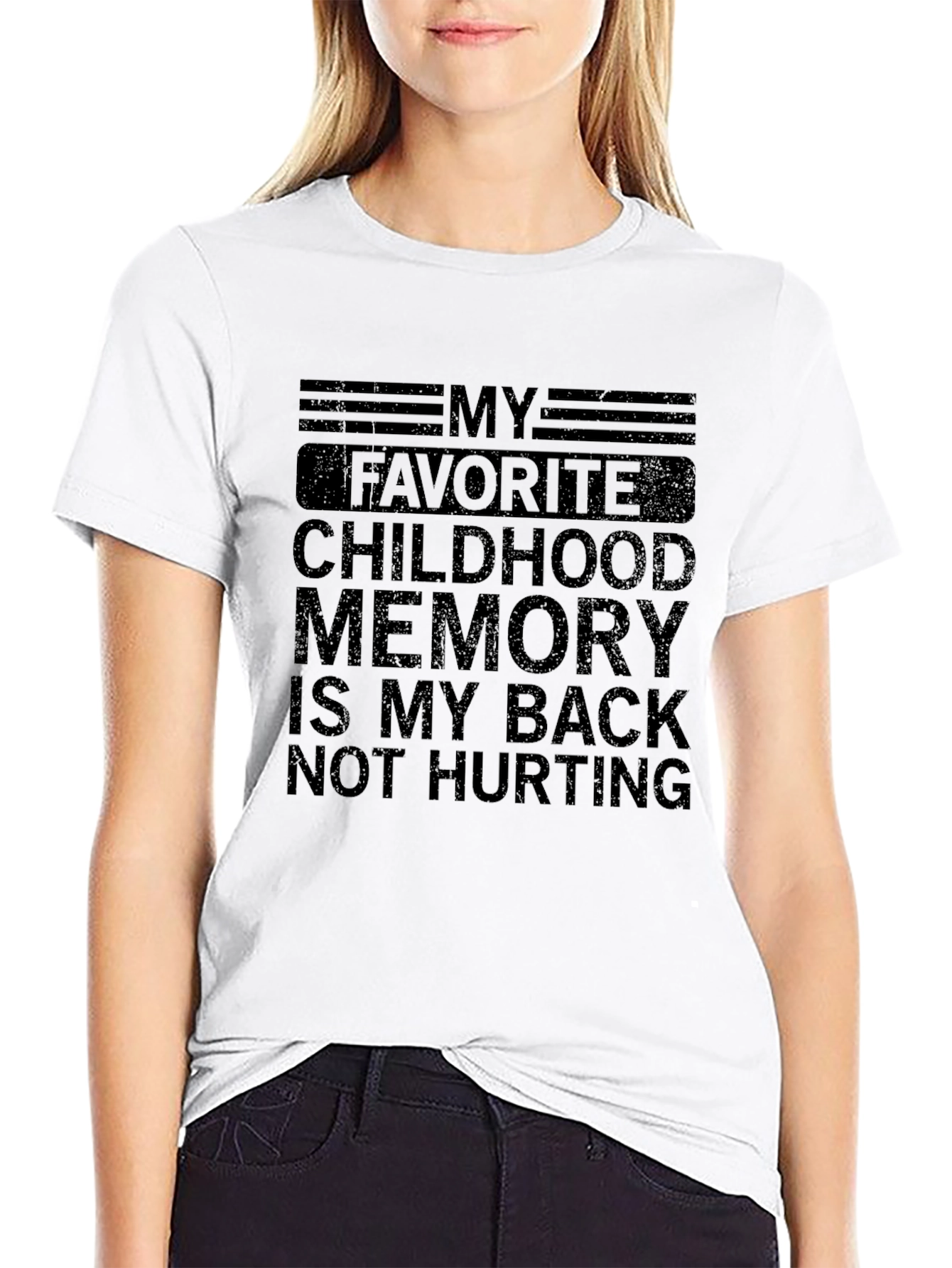 Funny Back Pain Childhood Memory T-Shirt
