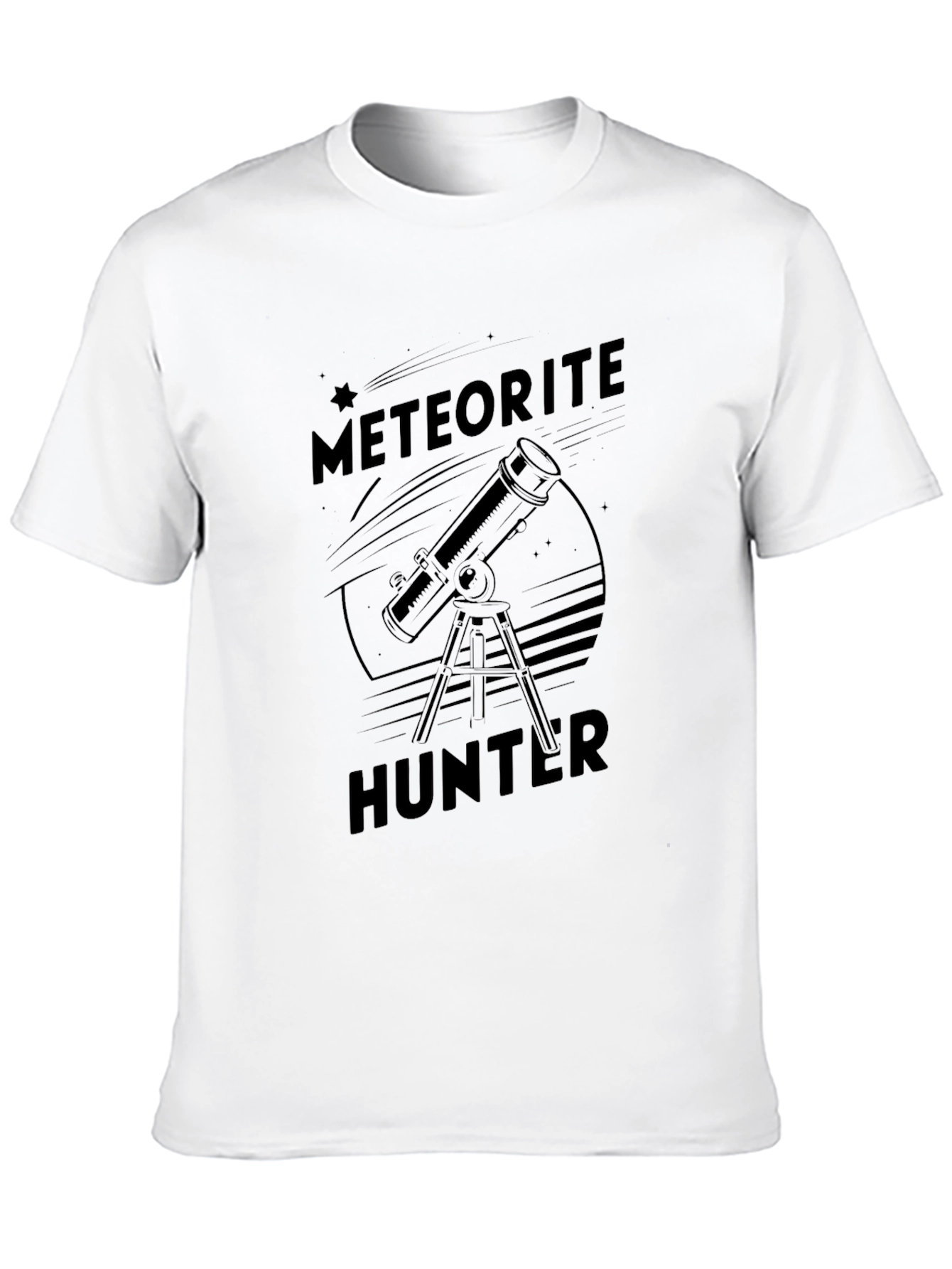 Meteorite Hunter Black Graphic T-Shirt
