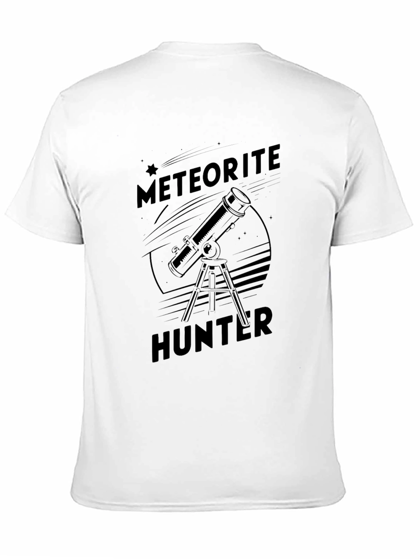 Meteorite Hunter Black Graphic T-Shirt