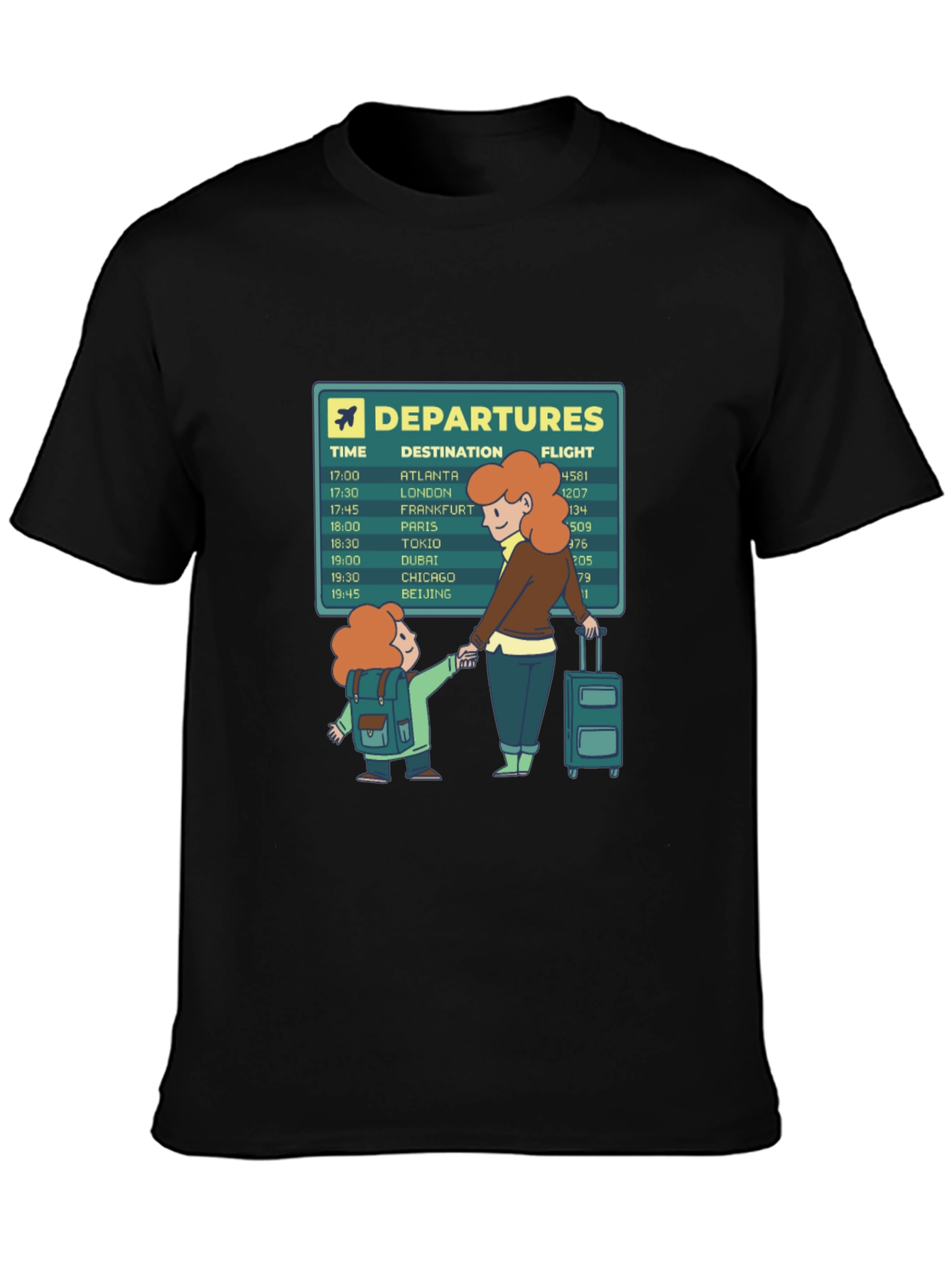 Airport Departures Graphic Tee