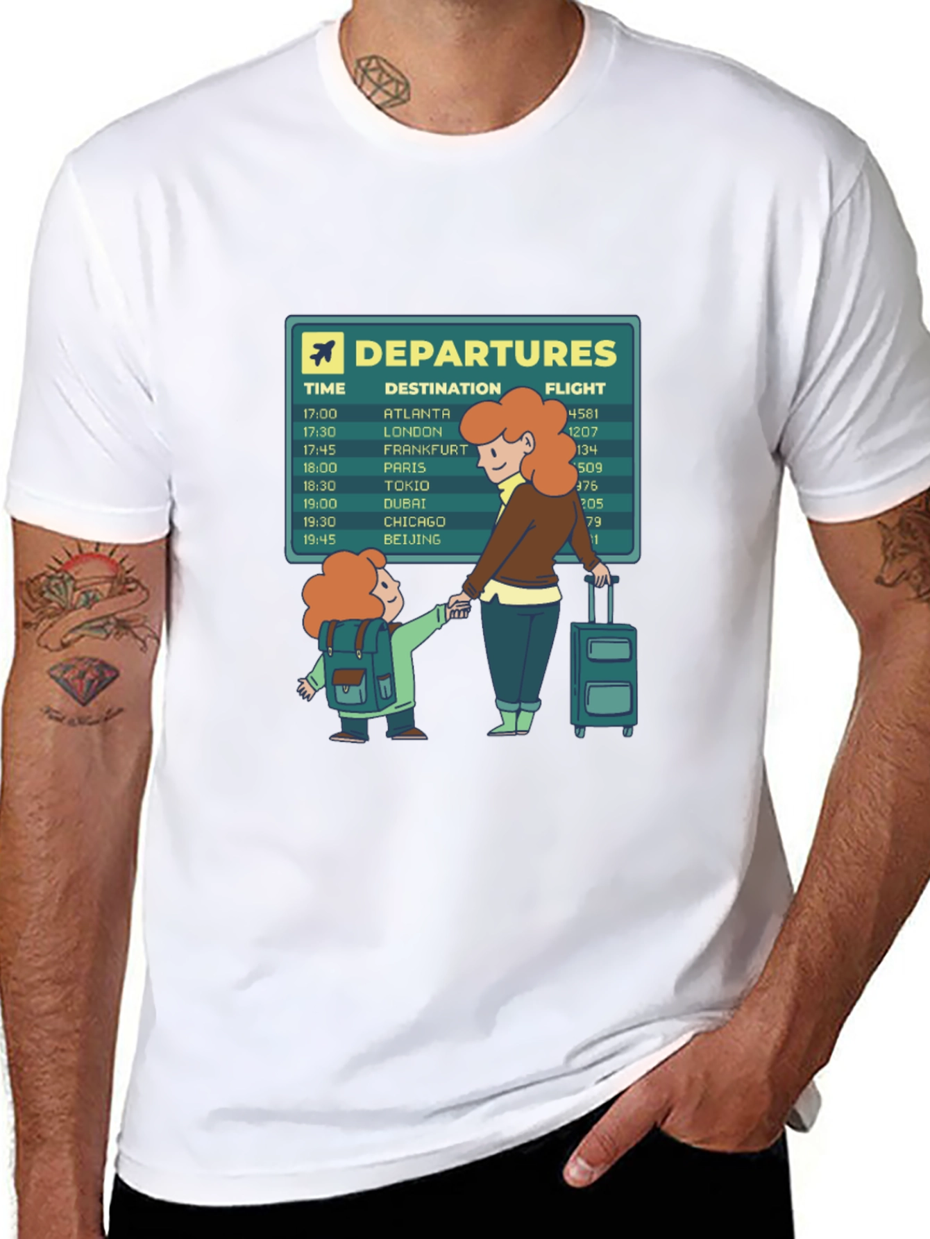Airport Departures Graphic Tee