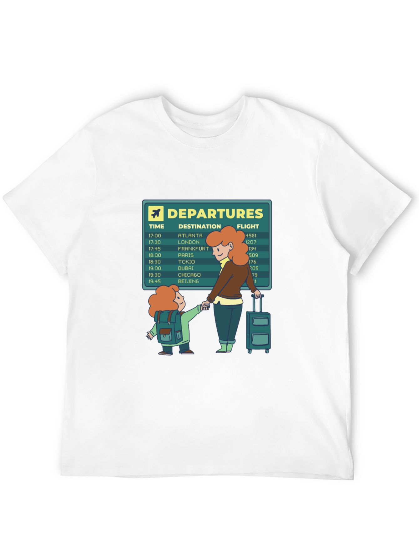 Airport Departures Graphic Tee