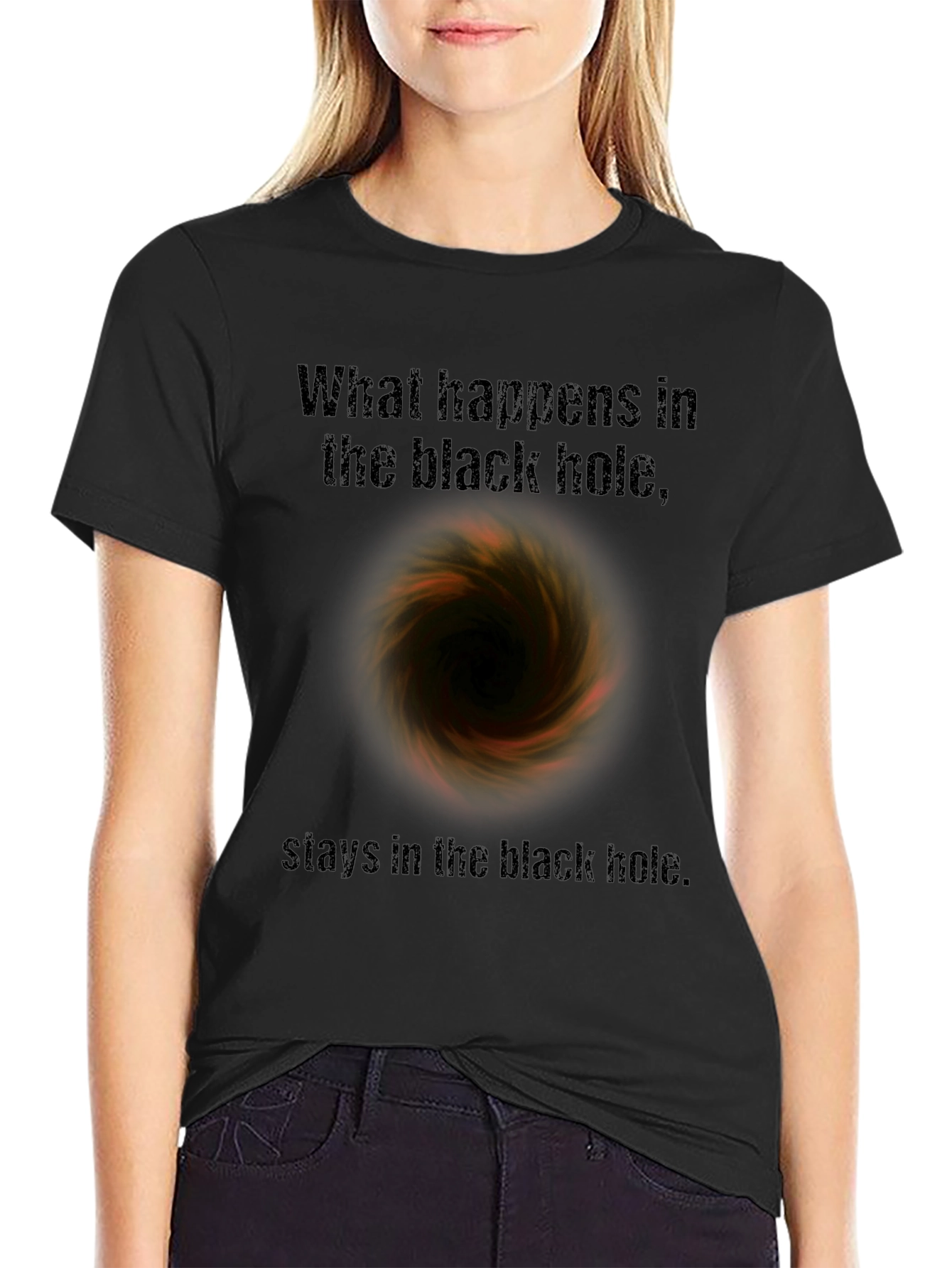 Black Hole T-Shirt - What Happens Stays