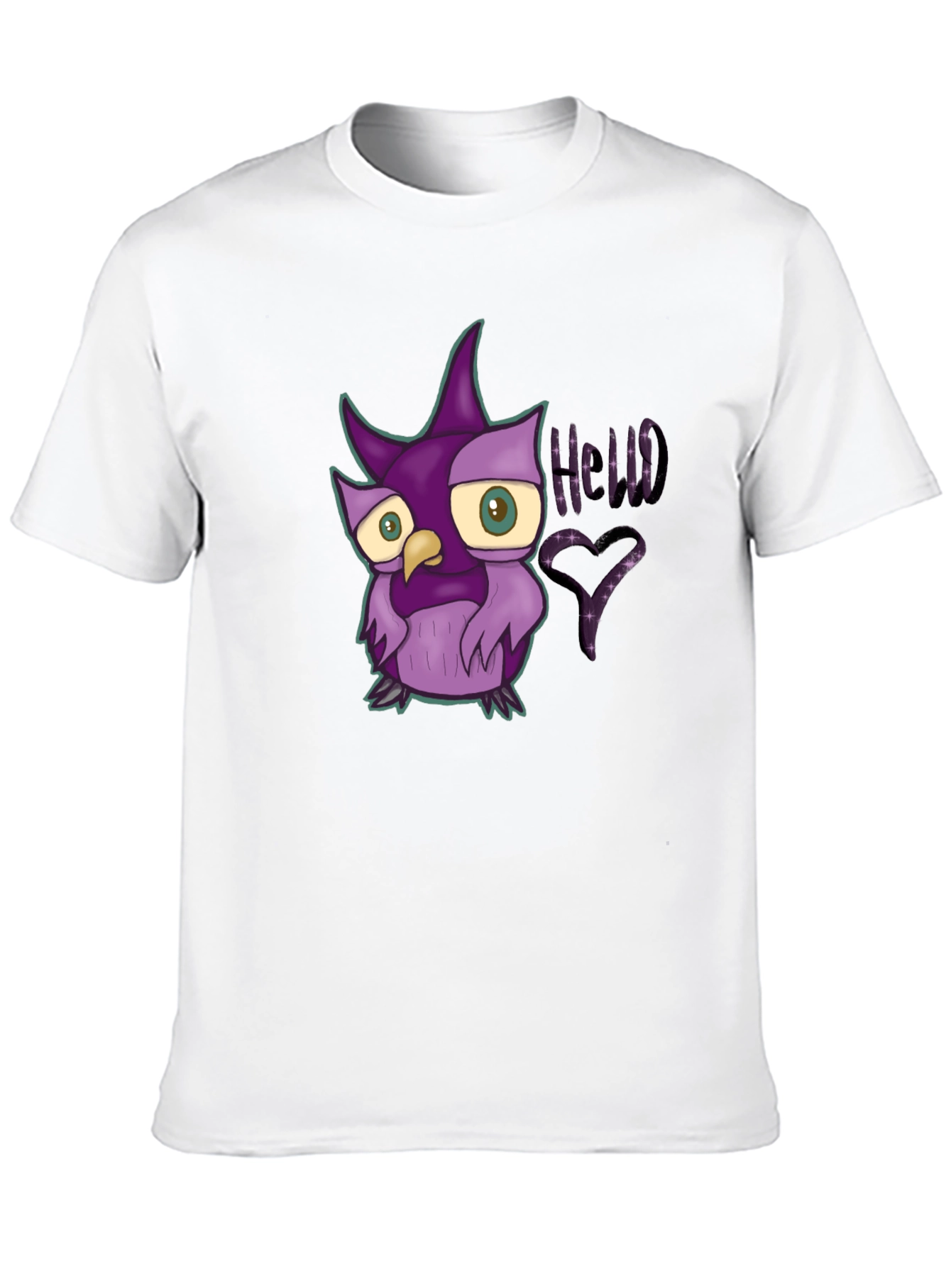 Cute Cartoon Owl Graphic T-Shirt