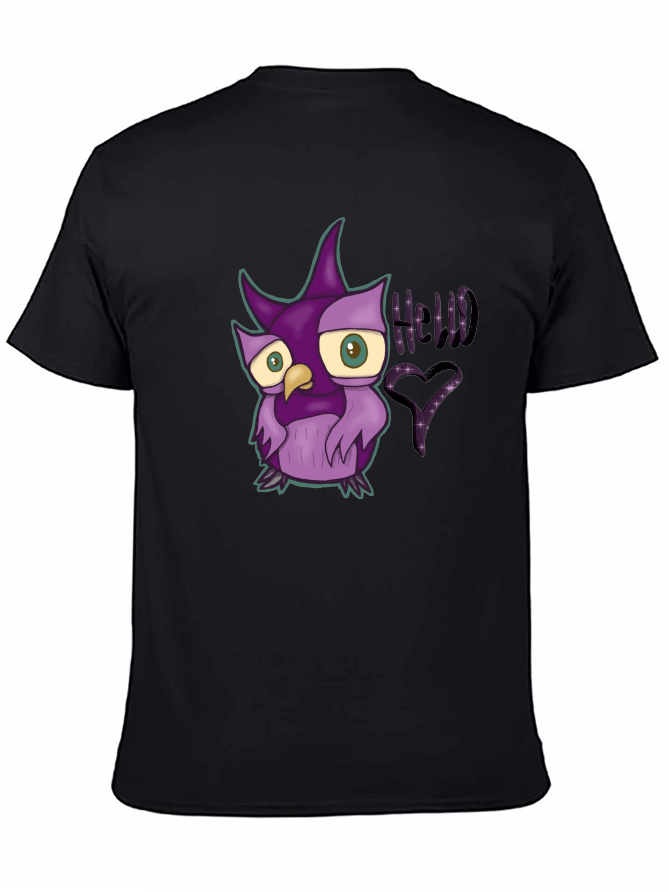Cute Cartoon Owl Graphic T-Shirt