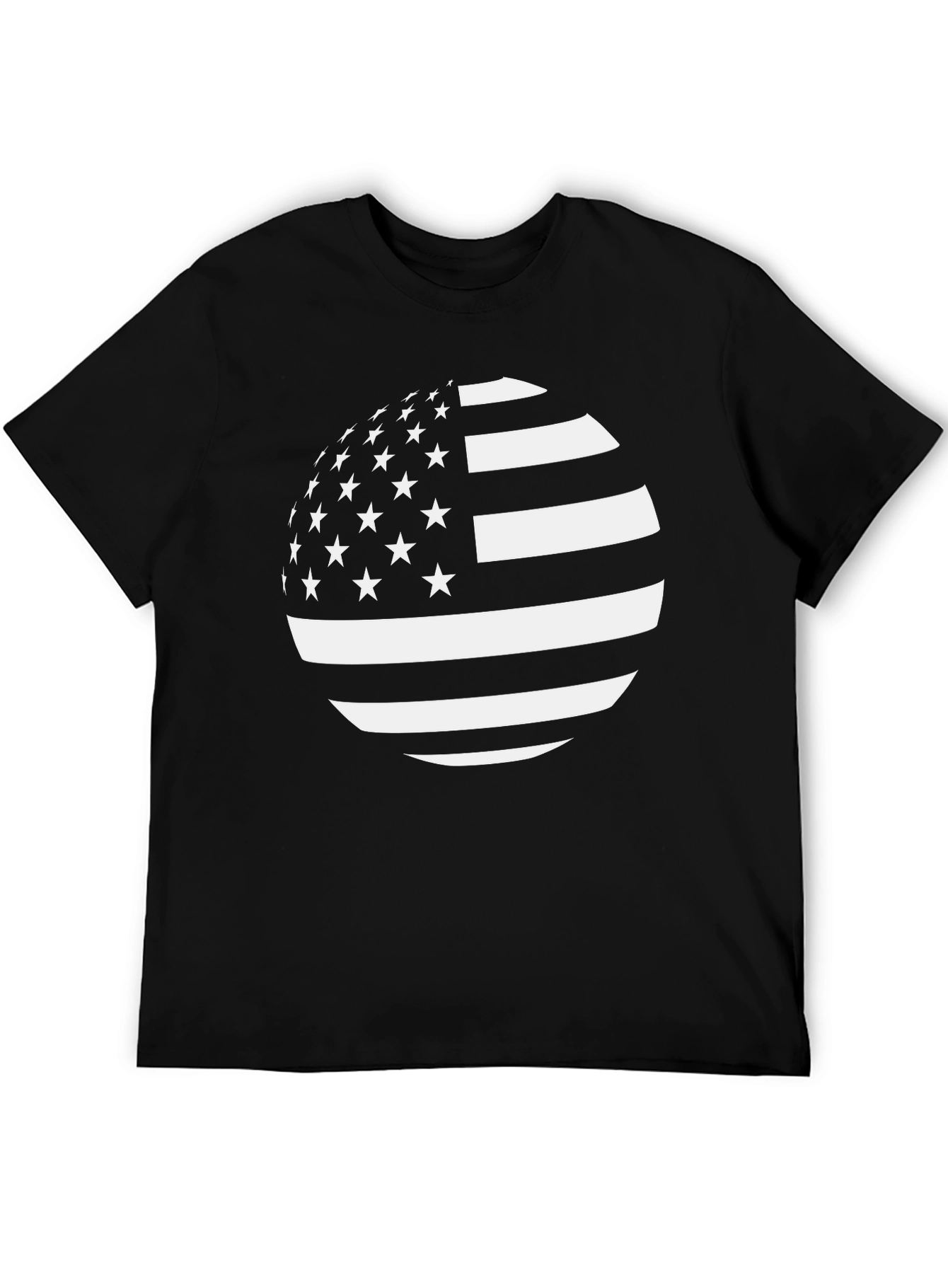 American Flag Sphere Graphic T-Shirt