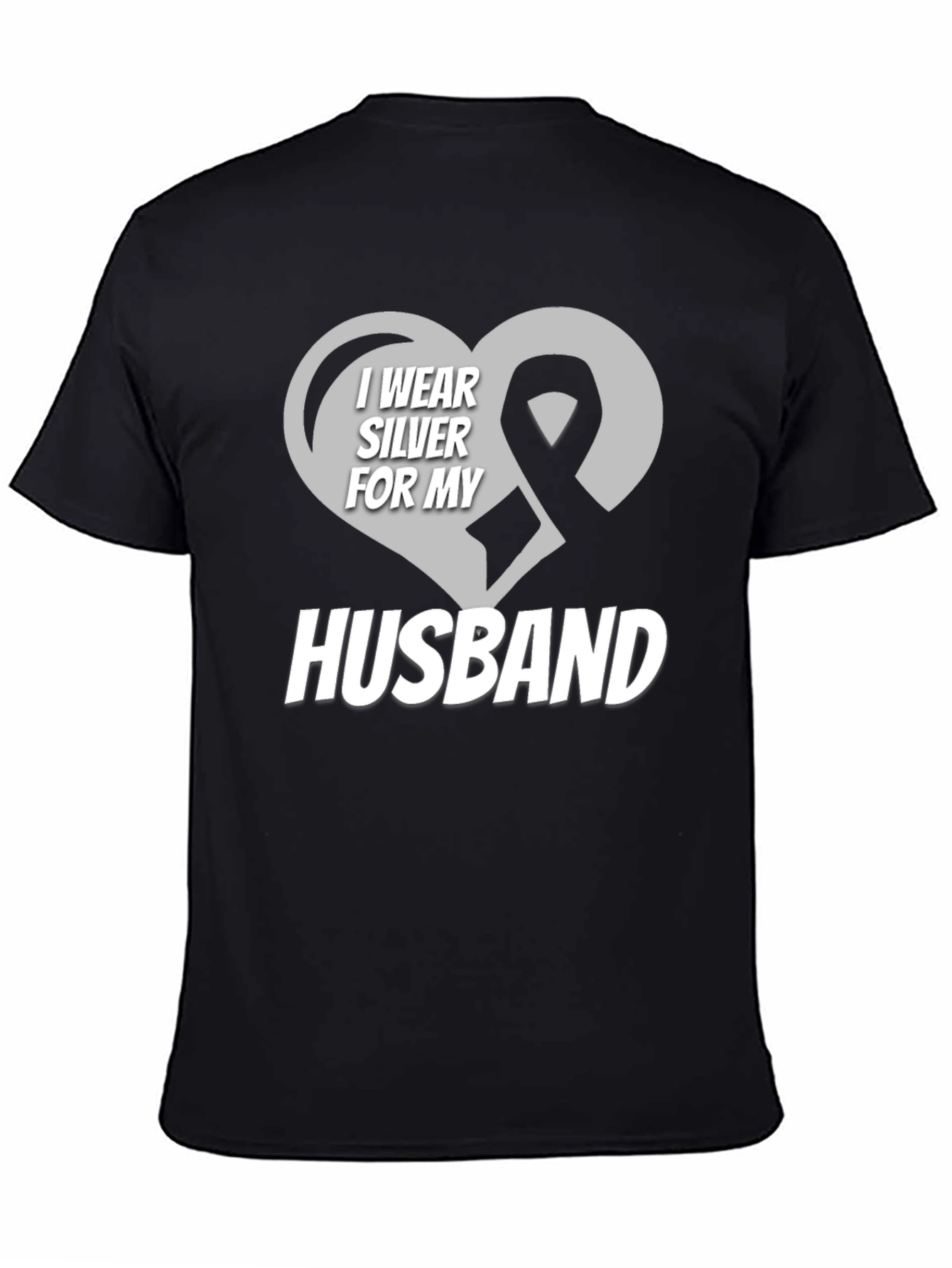I Wear Silver for My Husband T-Shirt