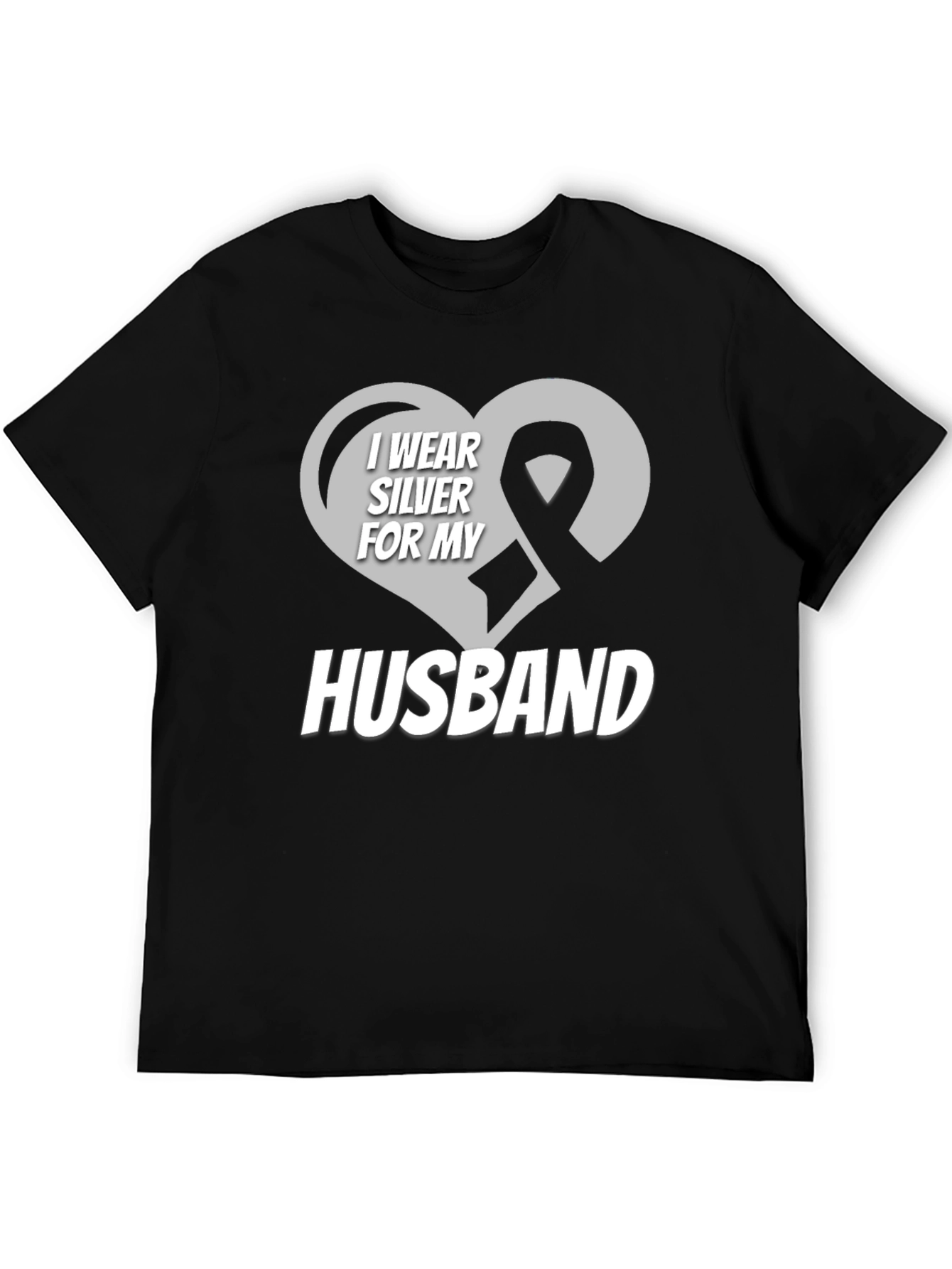 I Wear Silver for My Husband T-Shirt