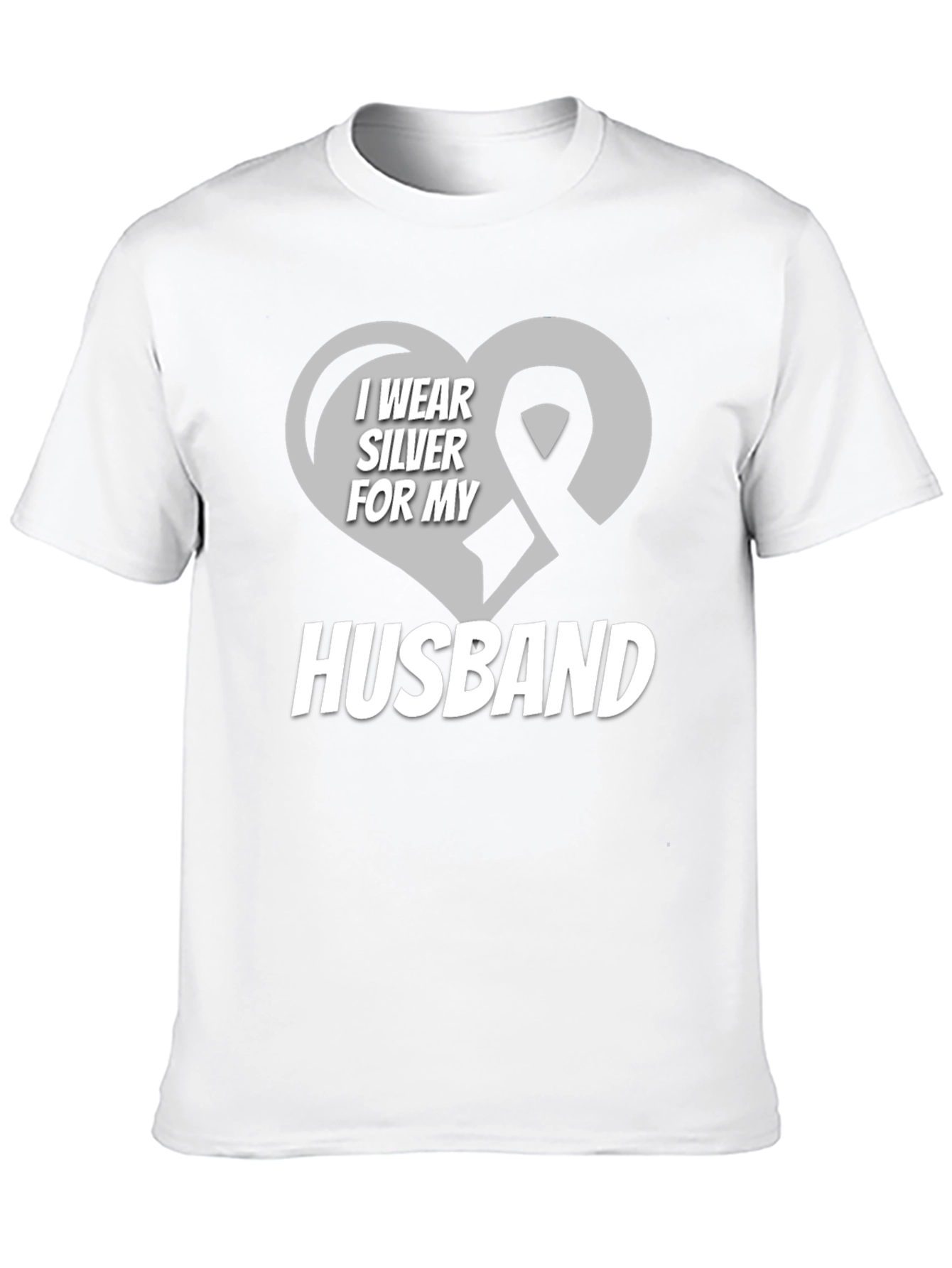 I Wear Silver for My Husband T-Shirt