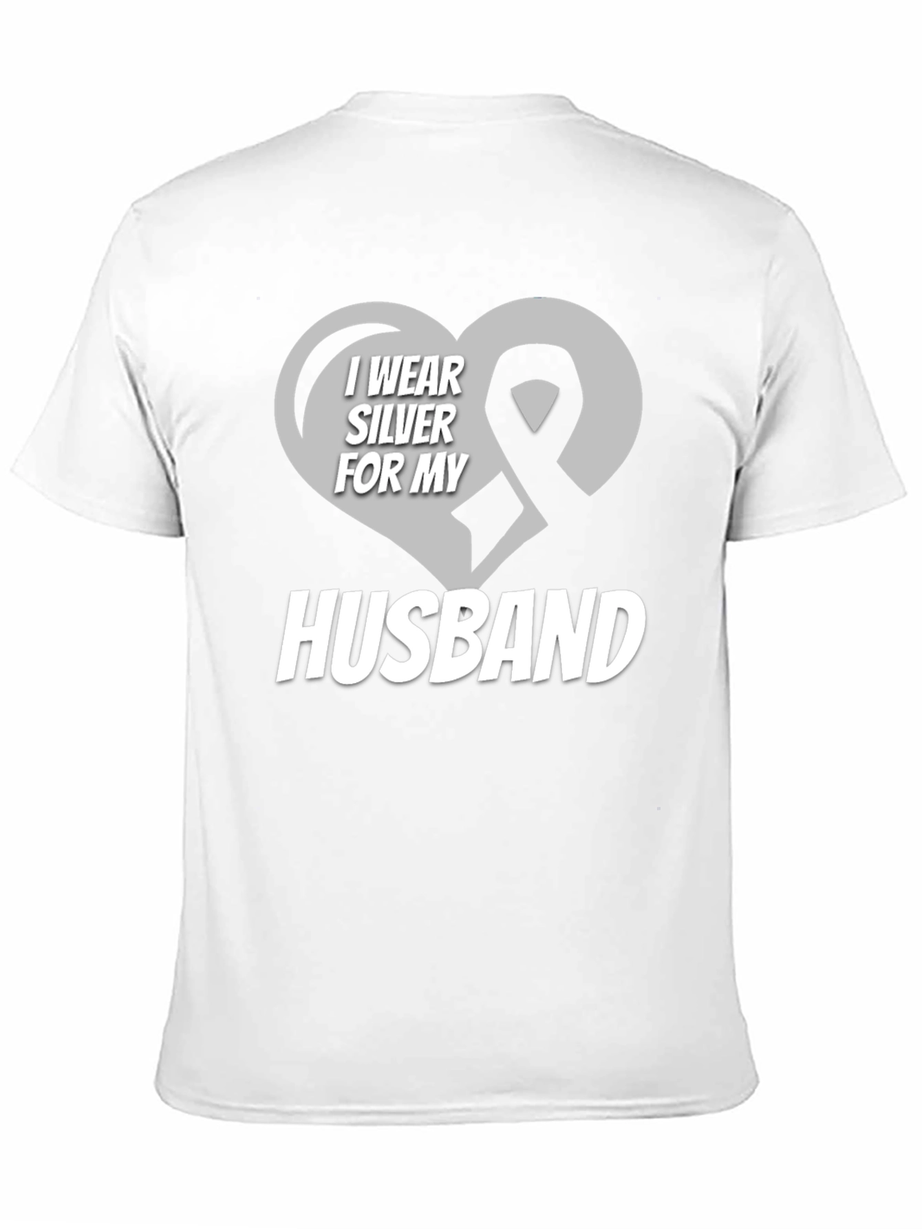 I Wear Silver for My Husband T-Shirt
