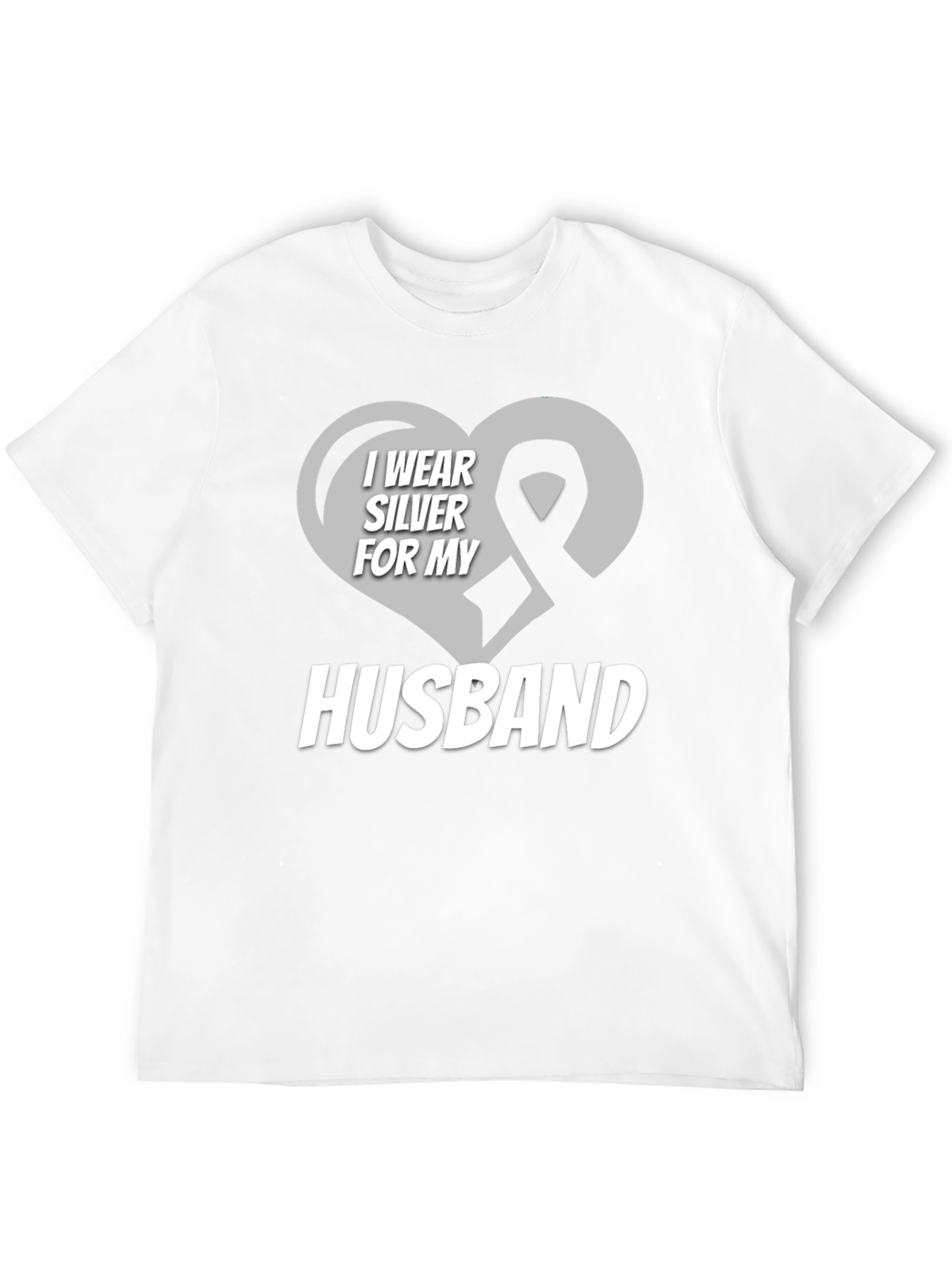 I Wear Silver for My Husband T-Shirt