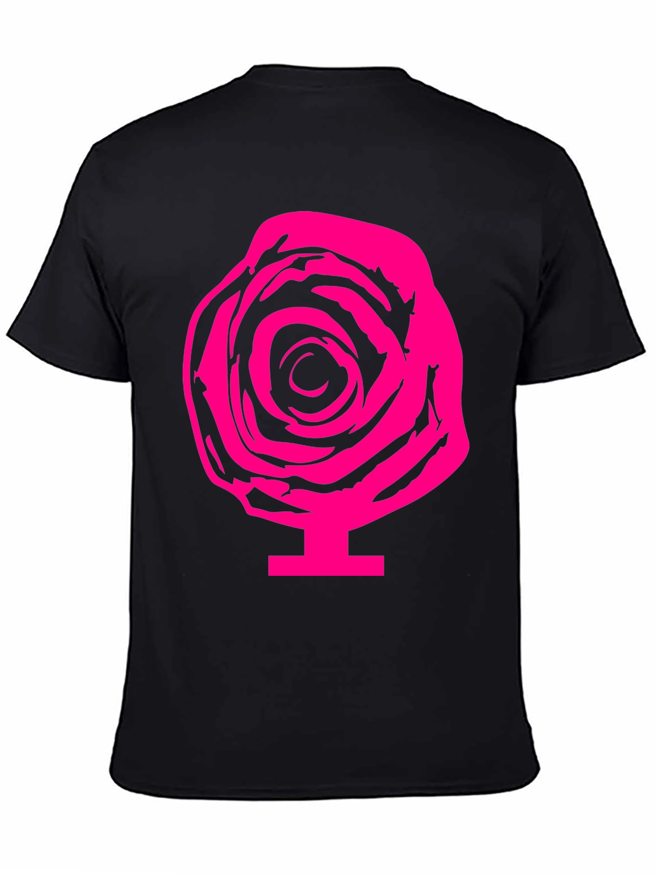 Rose Graphic Tee - Bold & Stylish Black T-Shirt