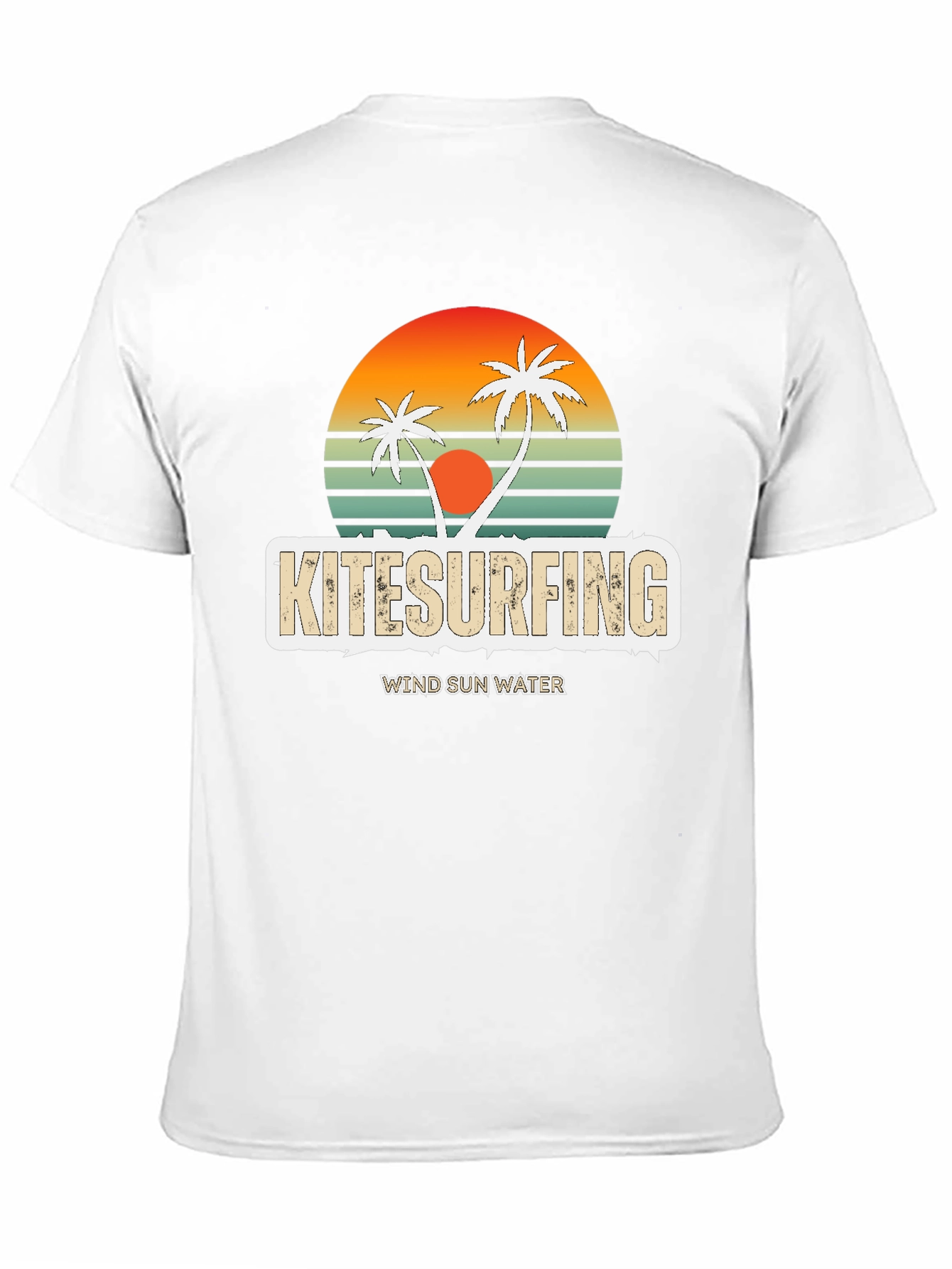 Kitesurfing Retro Sunset Tee