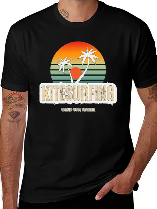 Kitesurfing Retro Sunset Tee