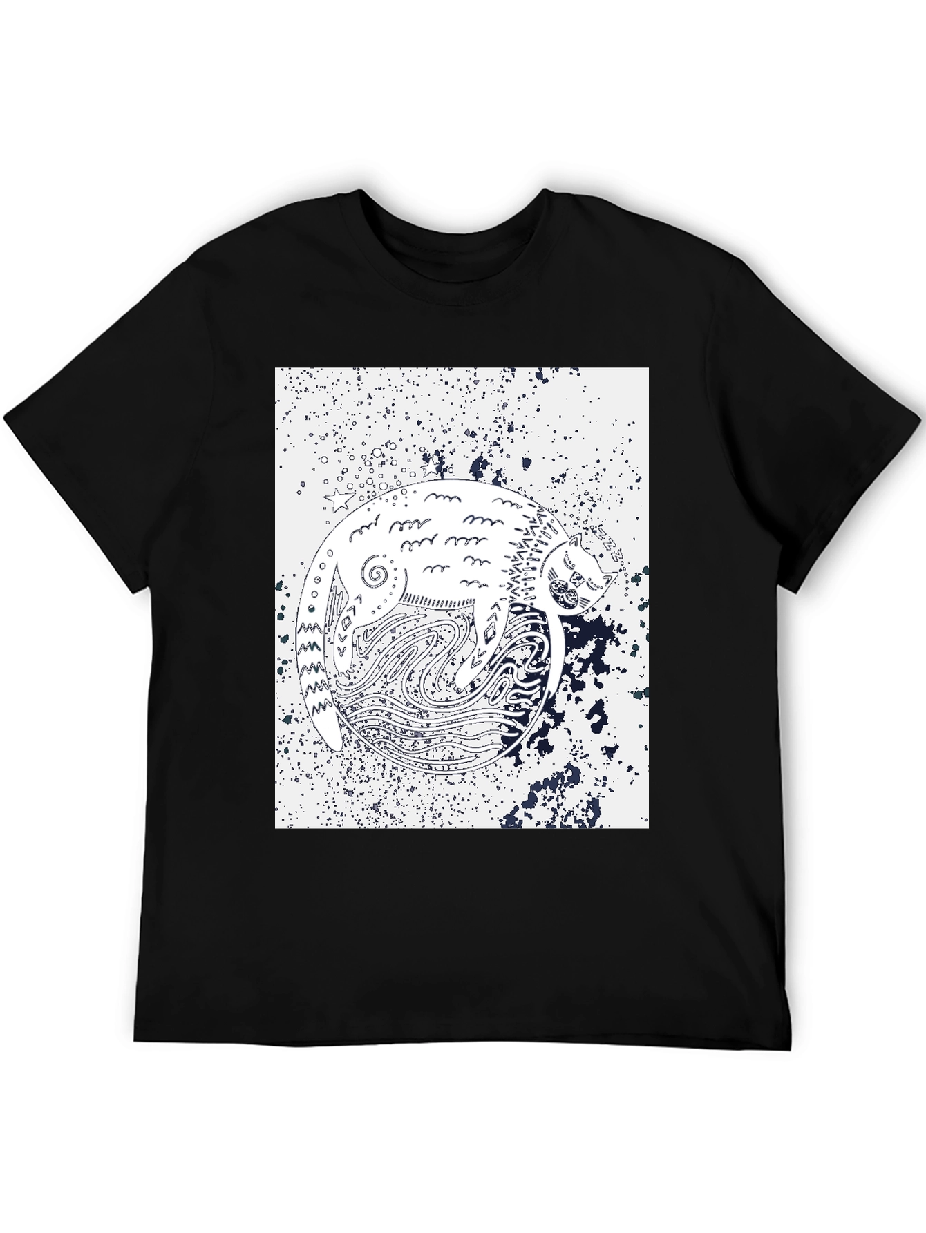 Yin Yang Cat T-Shirt - Unique Graphic Tee