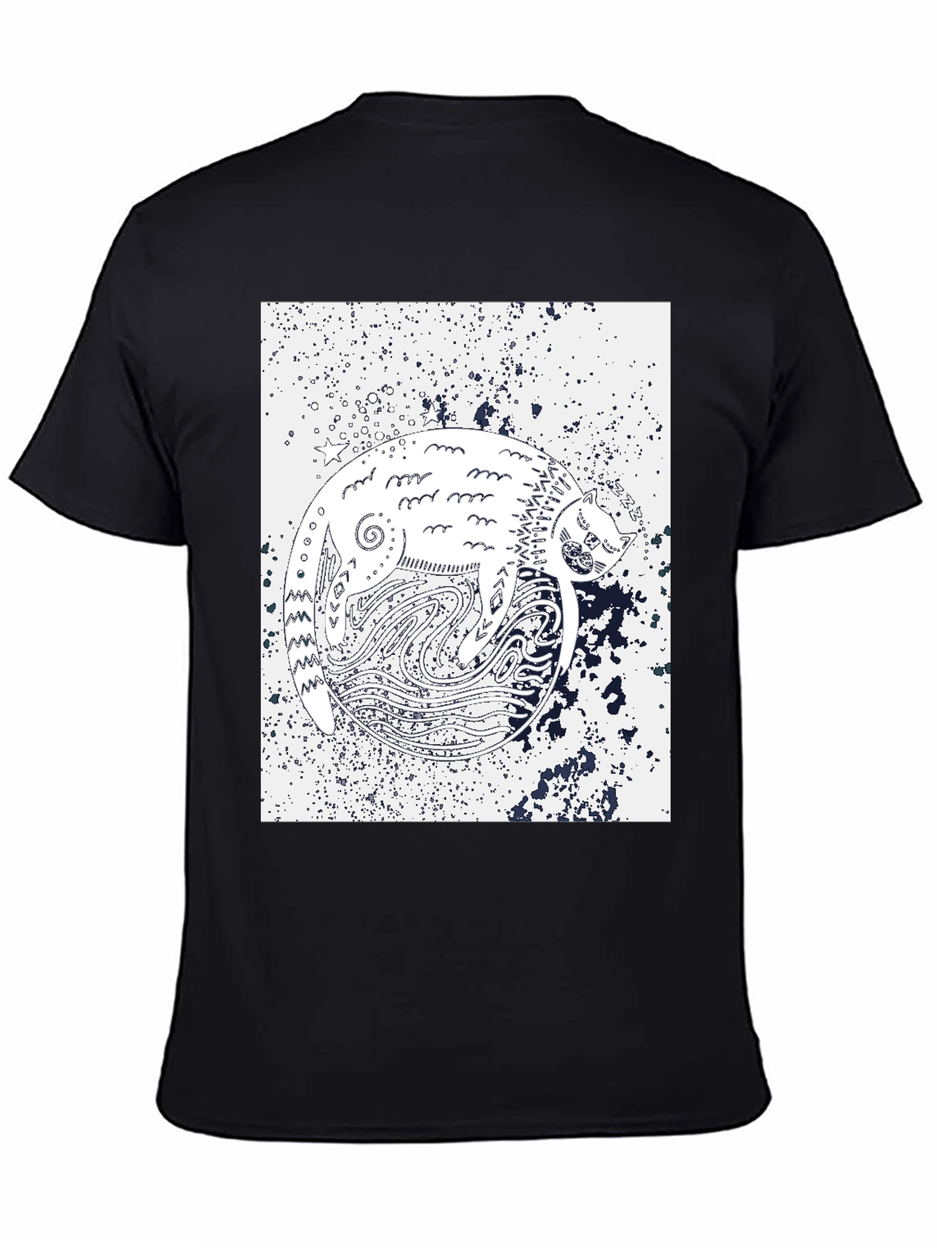 Yin Yang Cat T-Shirt - Unique Graphic Tee