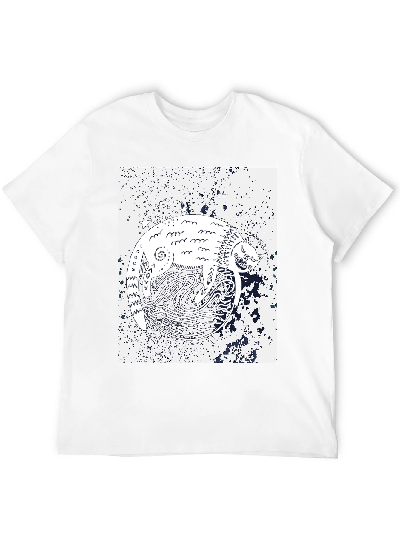 Yin Yang Cat T-Shirt - Unique Graphic Tee