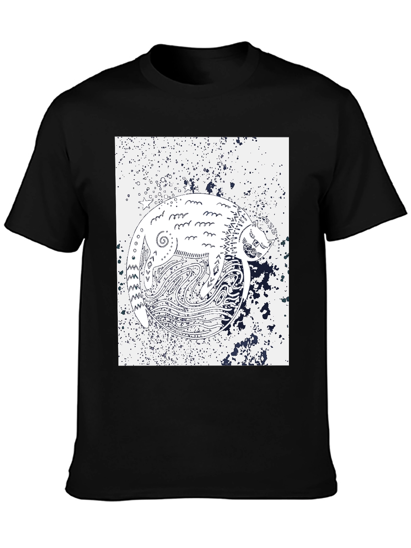 Yin Yang Cat T-Shirt - Unique Graphic Tee