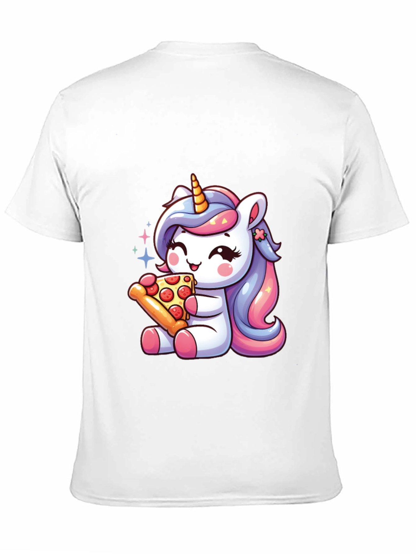 Unicorn Pizza Black T-Shirt