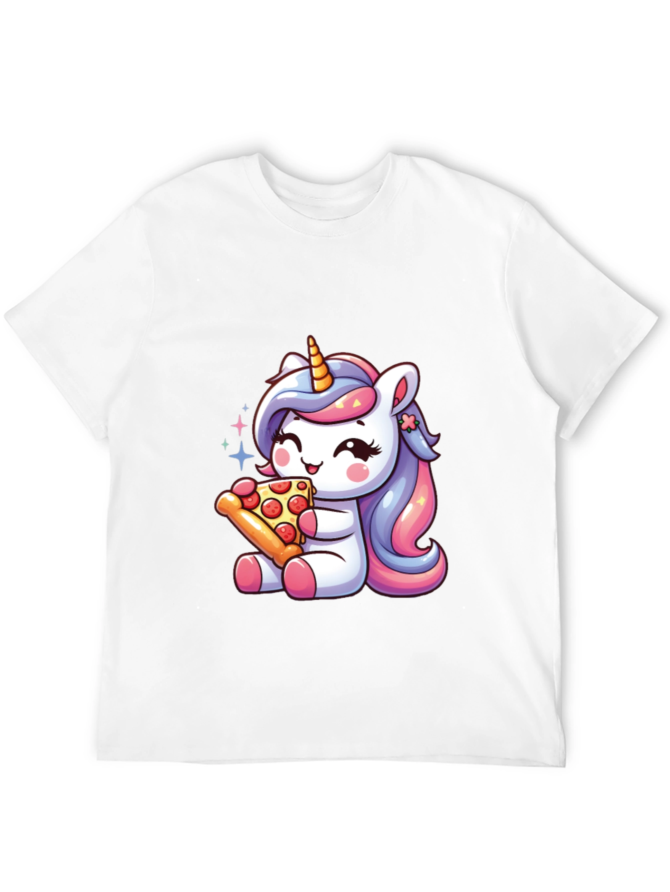 Unicorn Pizza Black T-Shirt