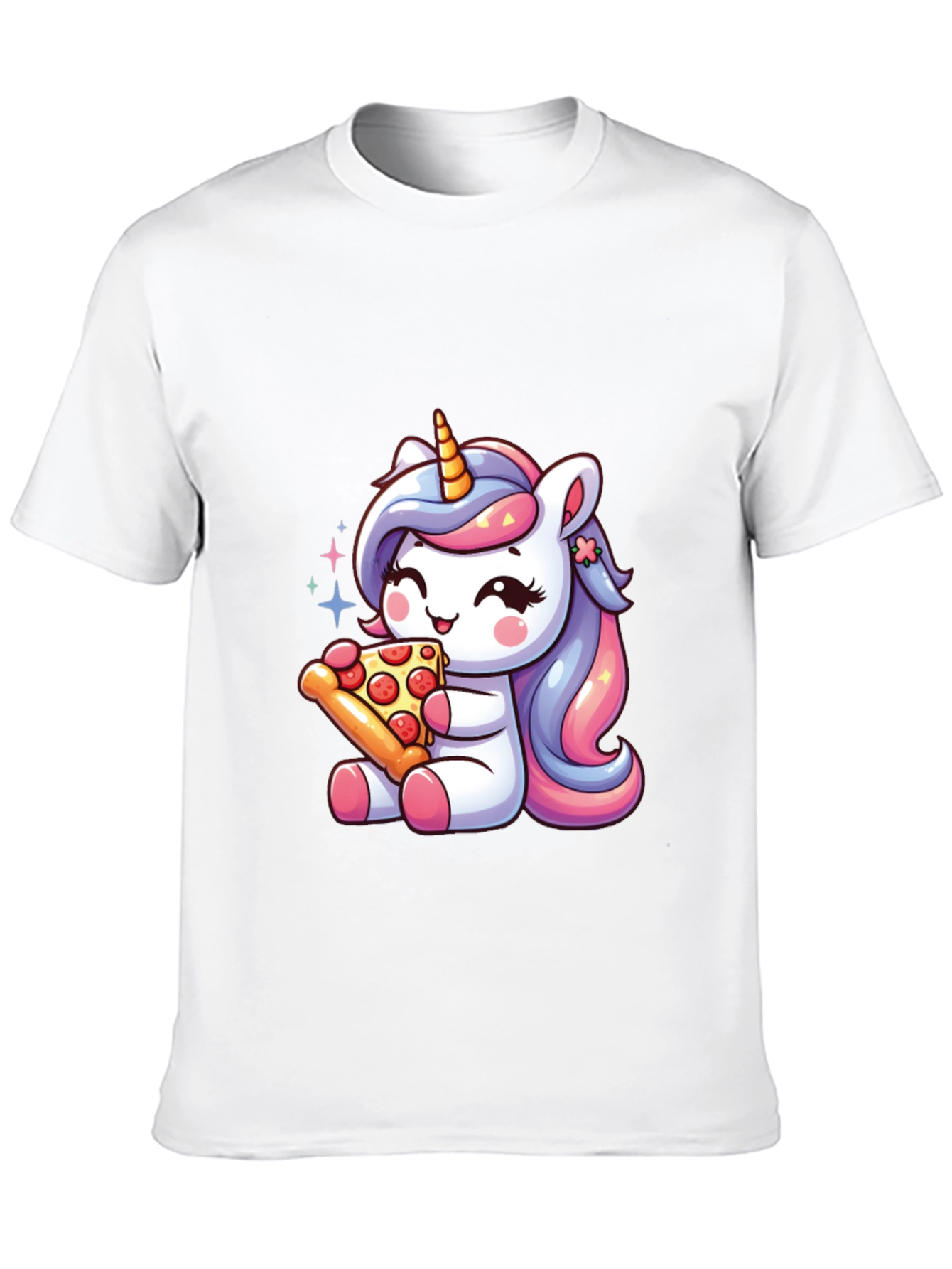 Unicorn Pizza Black T-Shirt