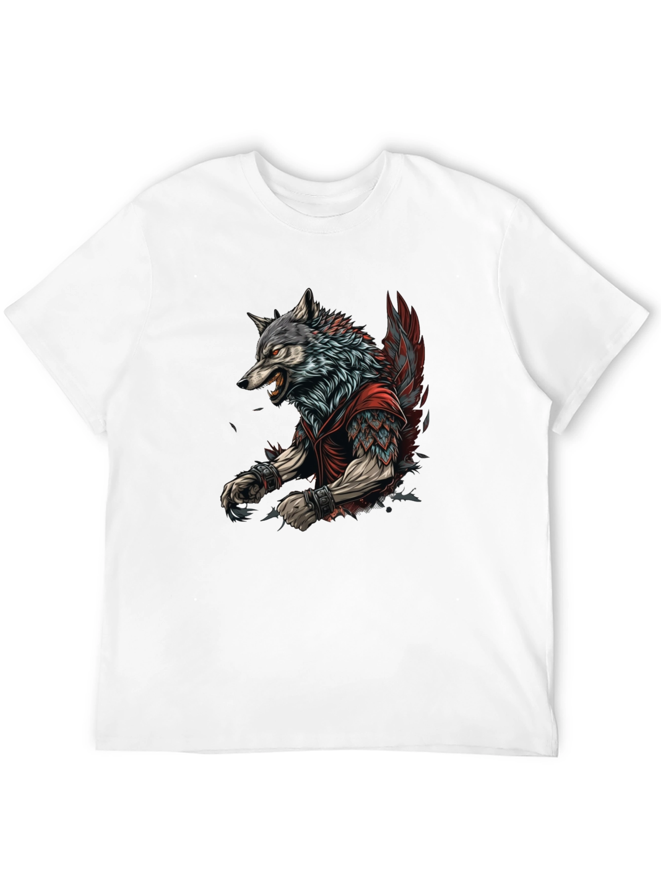 Wolf Warrior Graphic Tee - Black