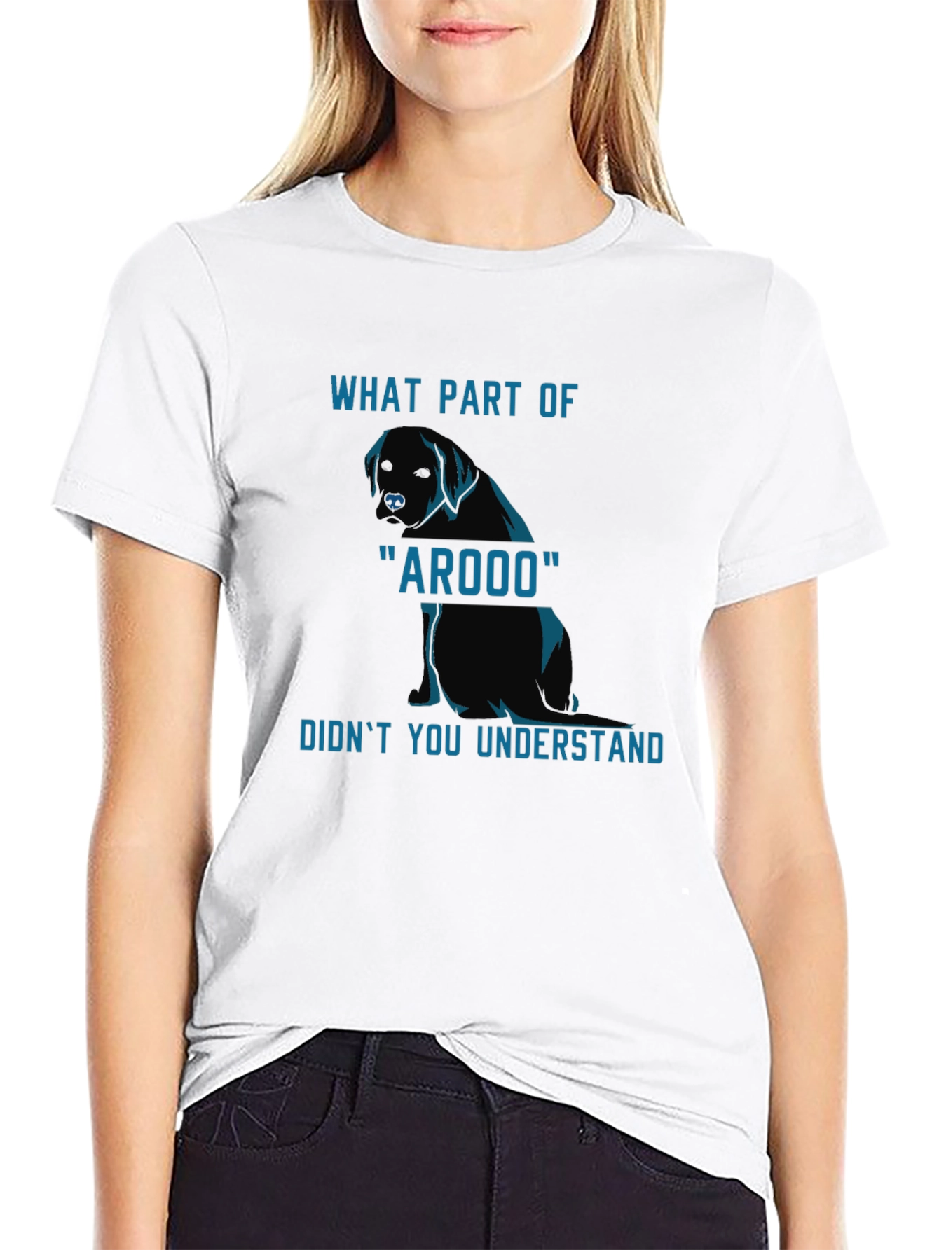 Arooo Dog T-Shirt - Funny Canine Tee