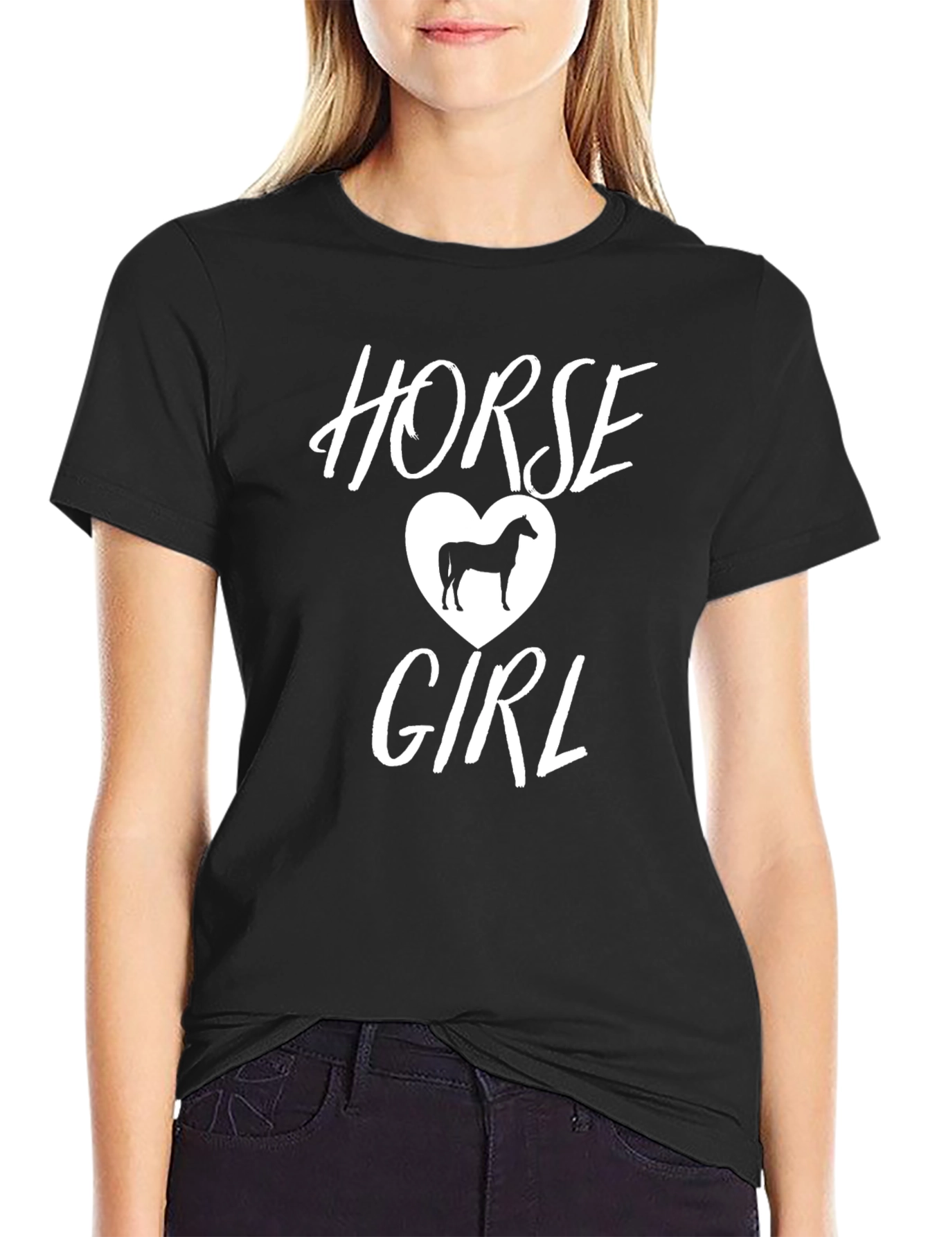Horse Girl Tee - Stylish Graphic T-Shirt