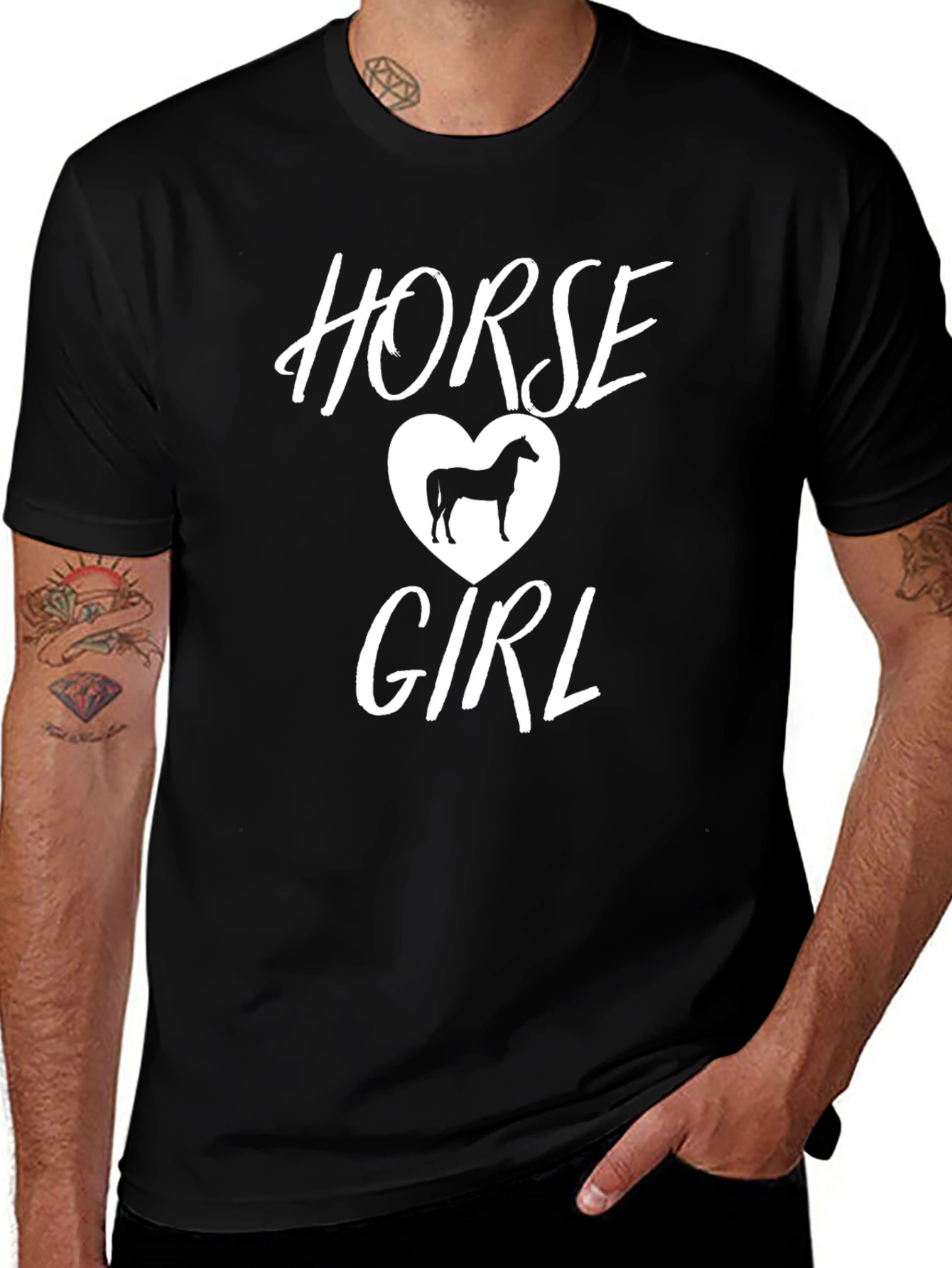 Horse Girl Tee - Stylish Graphic T-Shirt