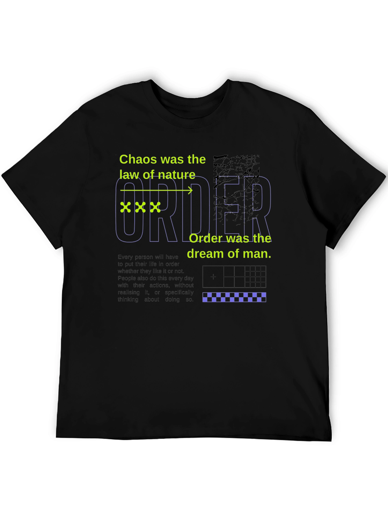 Chaos vs Order Graphic T-Shirt