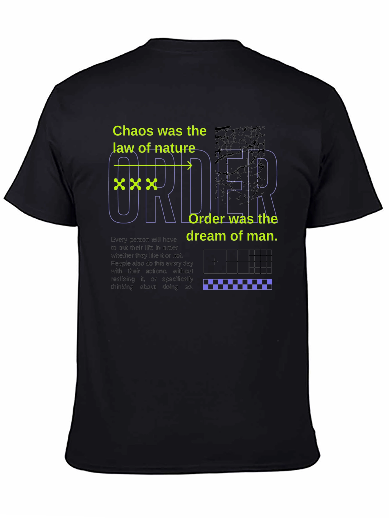 Chaos vs Order Graphic T-Shirt