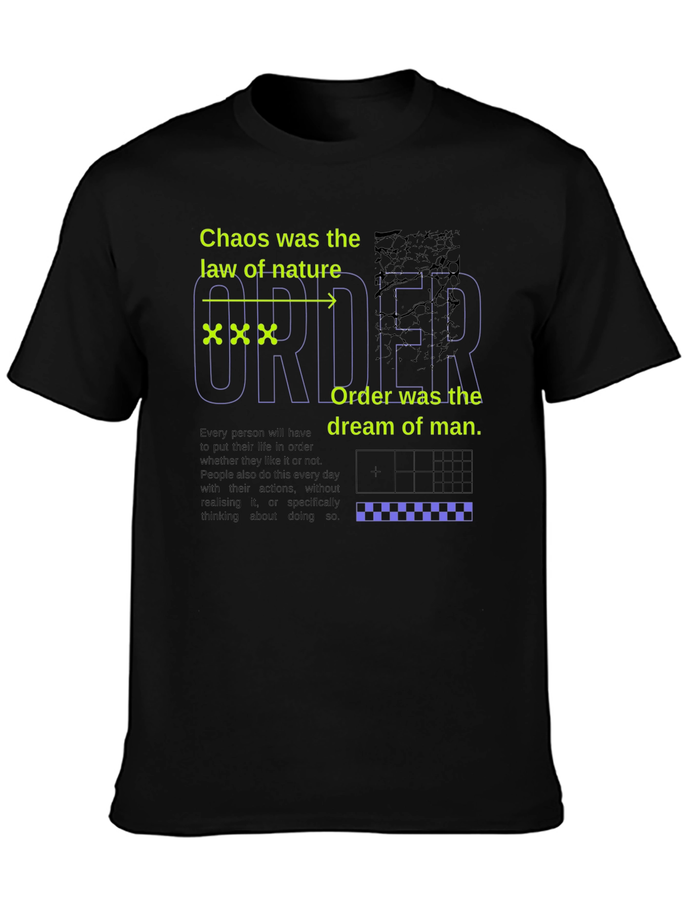 Chaos vs Order Graphic T-Shirt