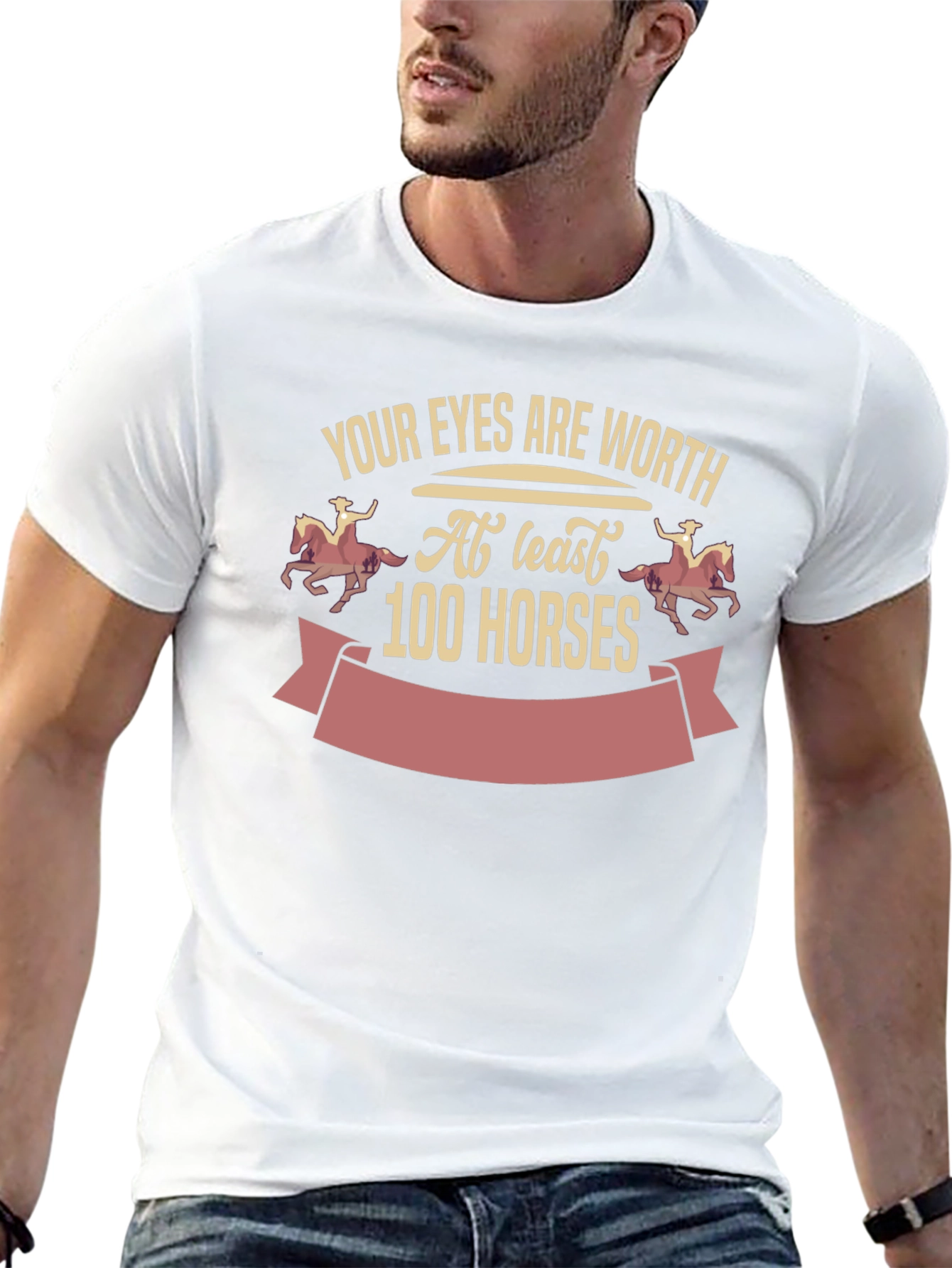 Eyes Worth 100 Horses Graphic Tee