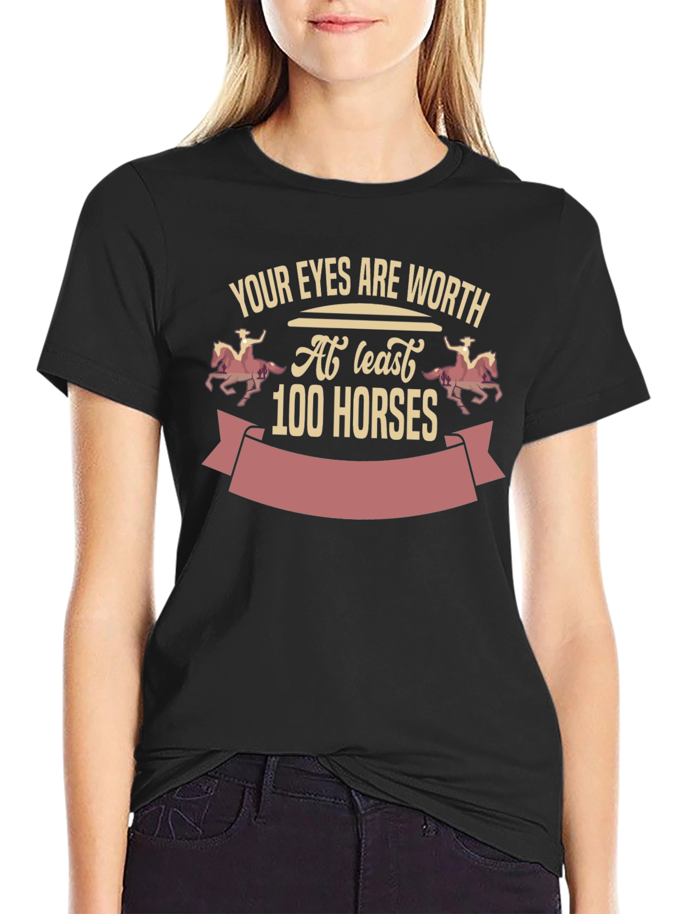 Eyes Worth 100 Horses Graphic Tee