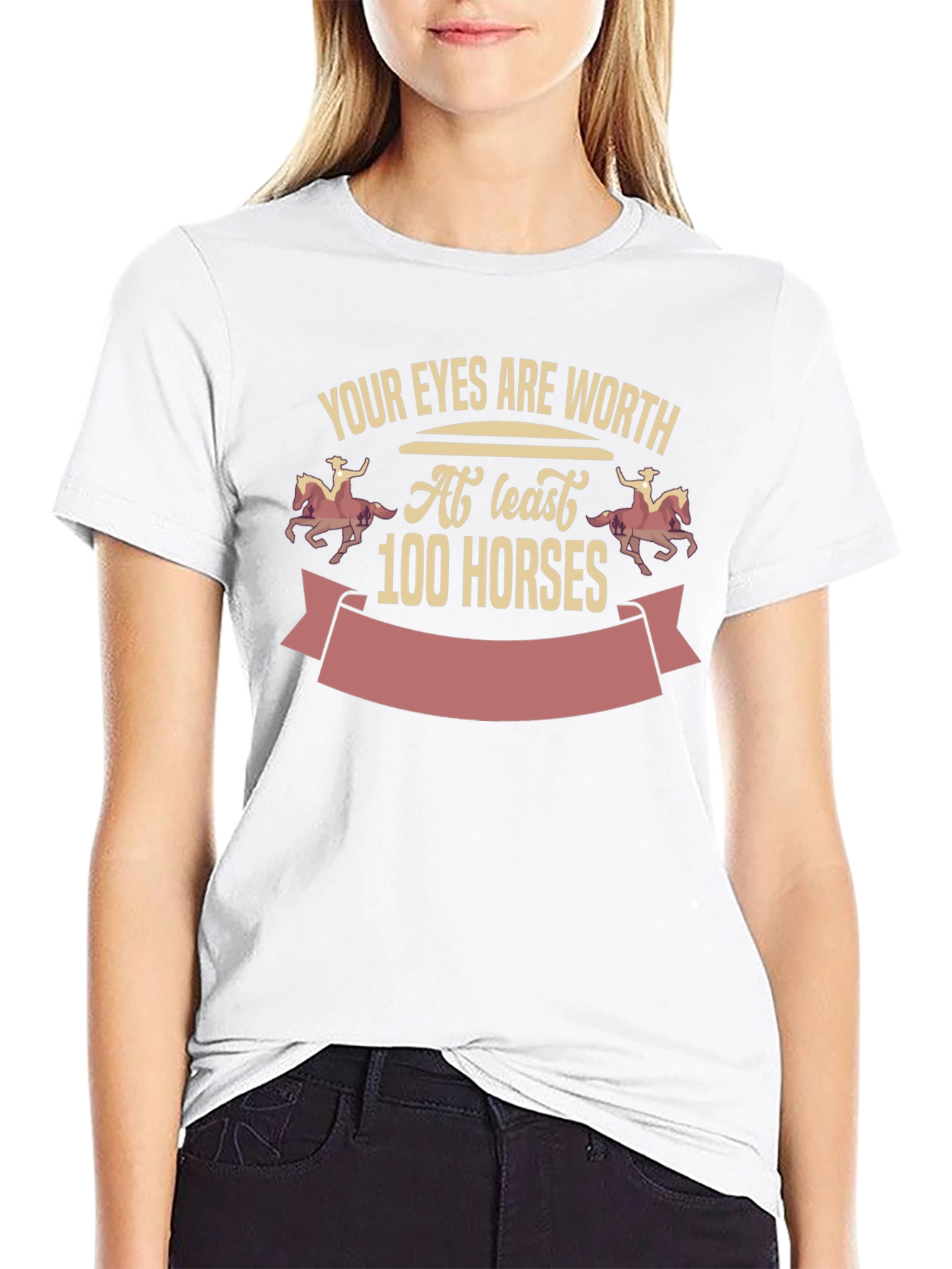 Eyes Worth 100 Horses Graphic Tee