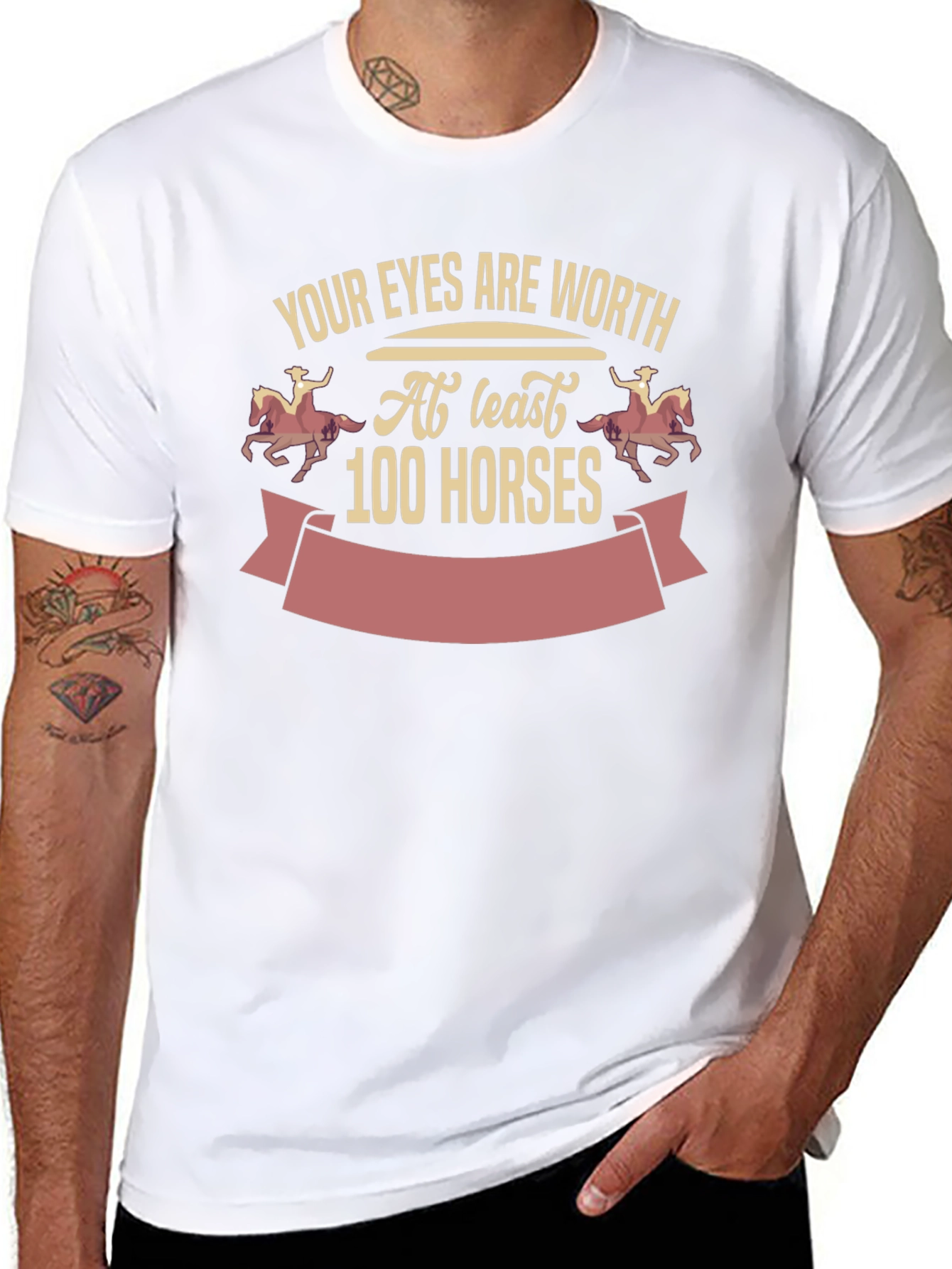 Eyes Worth 100 Horses Graphic Tee